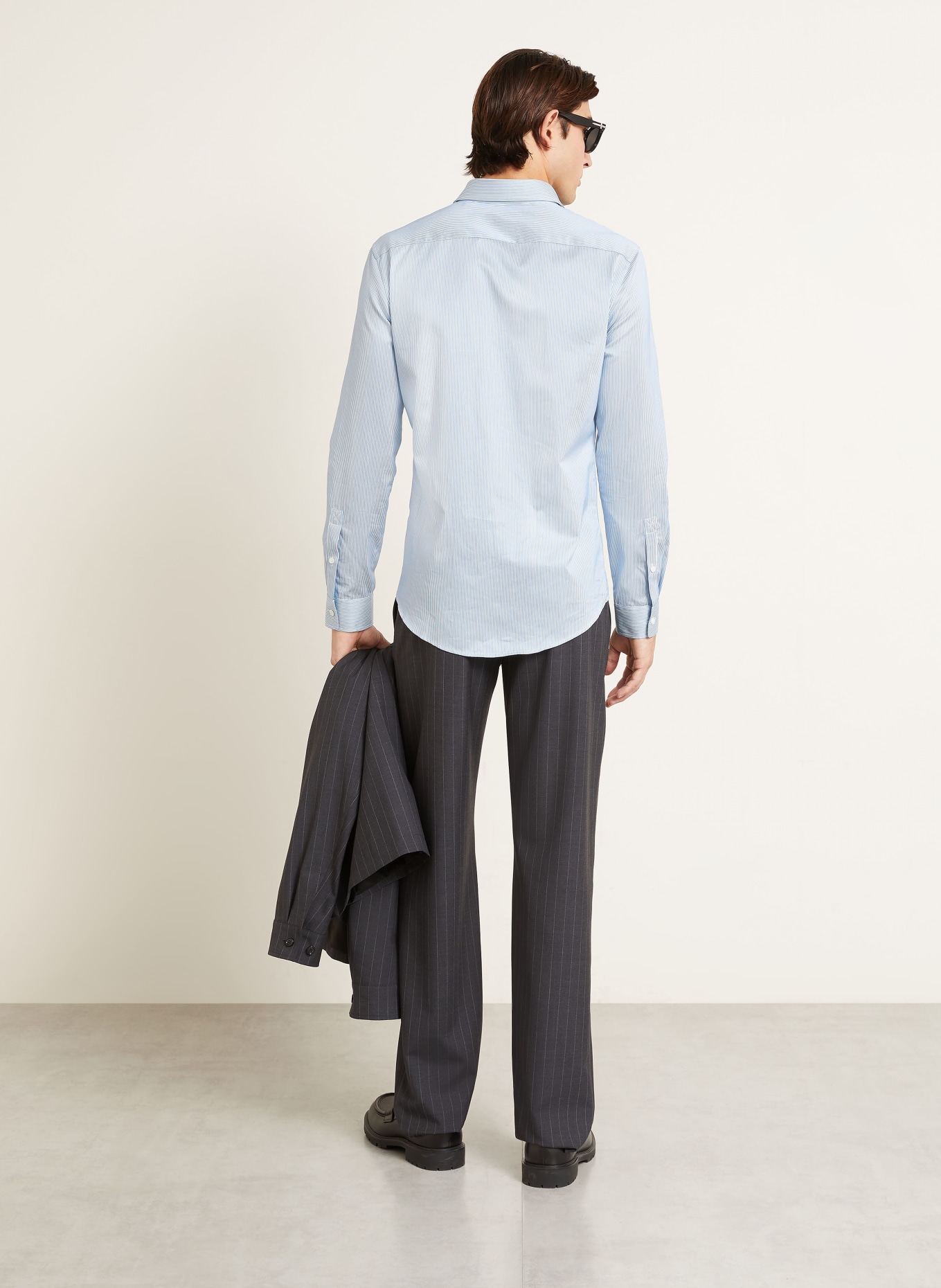 BURBERRY Hemd Slim Fit: BLAU / WEISS