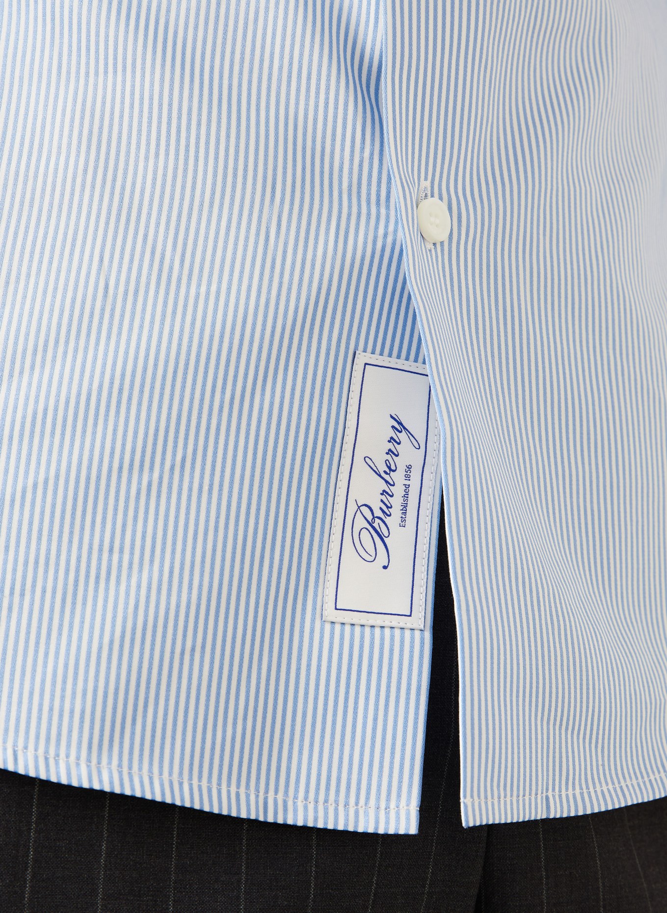 BURBERRY Hemd Slim Fit: BLAU / WEISS