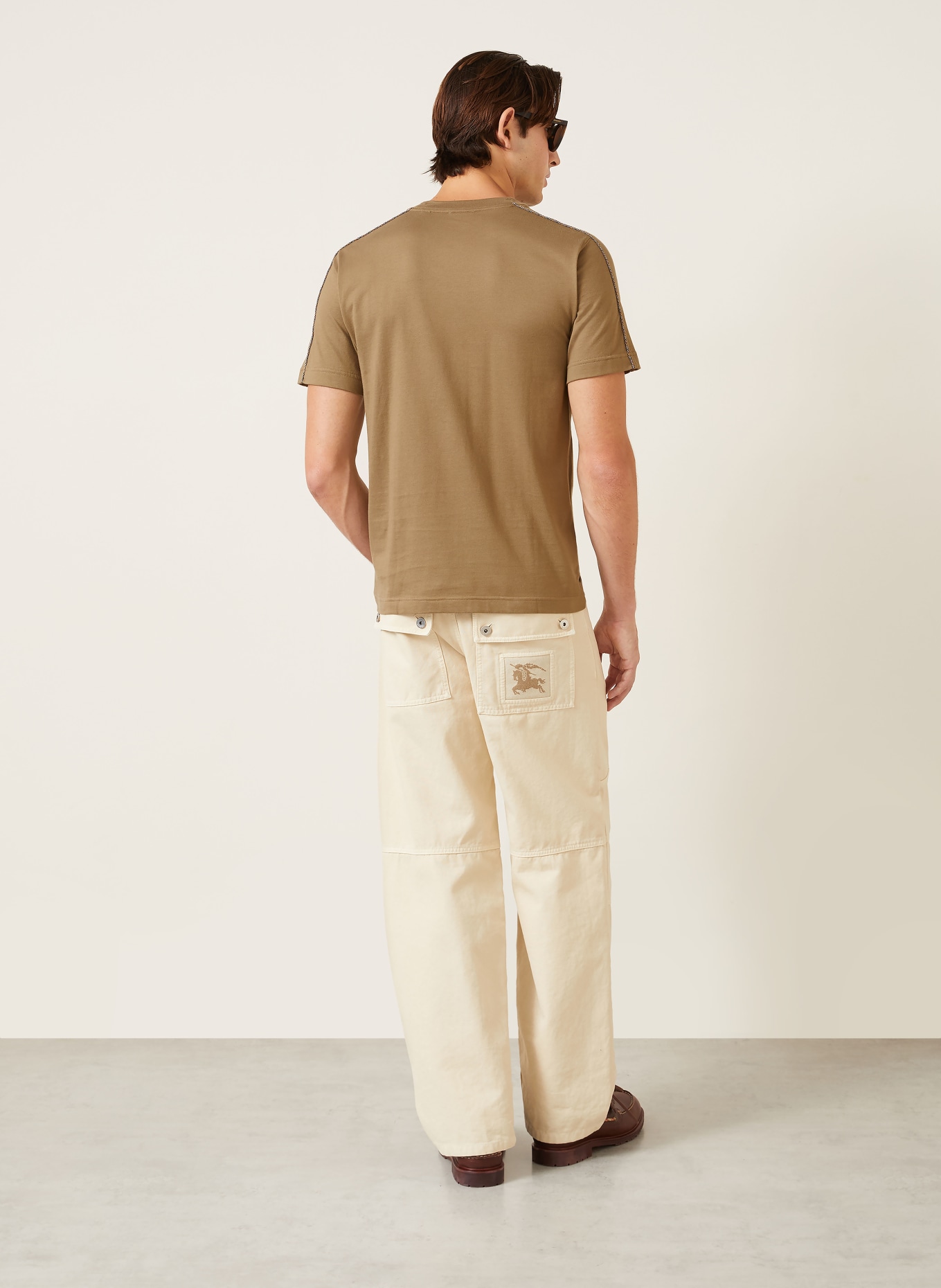 BURBERRY T-shirt SETH: BRĄZOWY