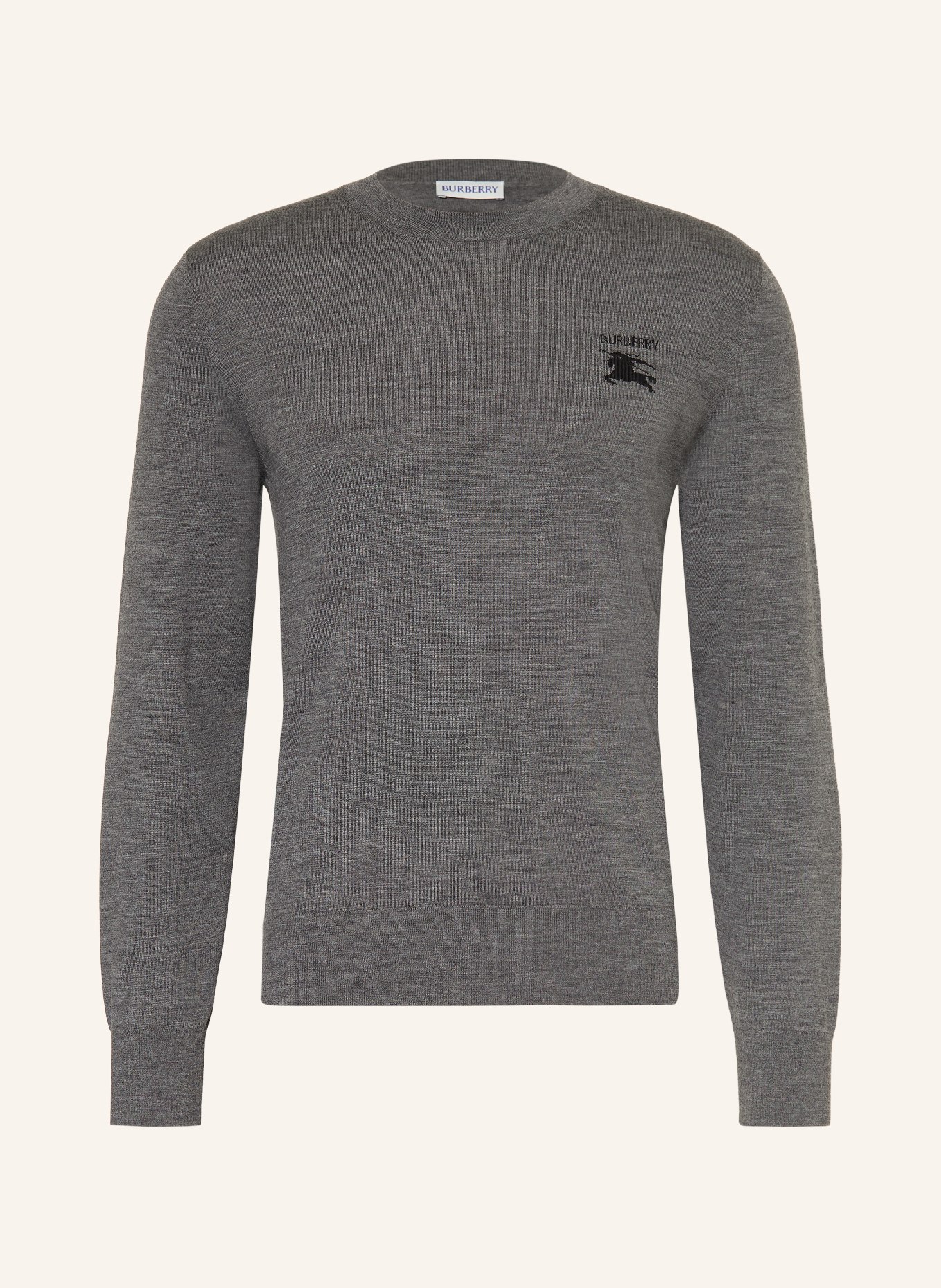 BURBERRY Pullover EASTON: MØRKEGRÅ