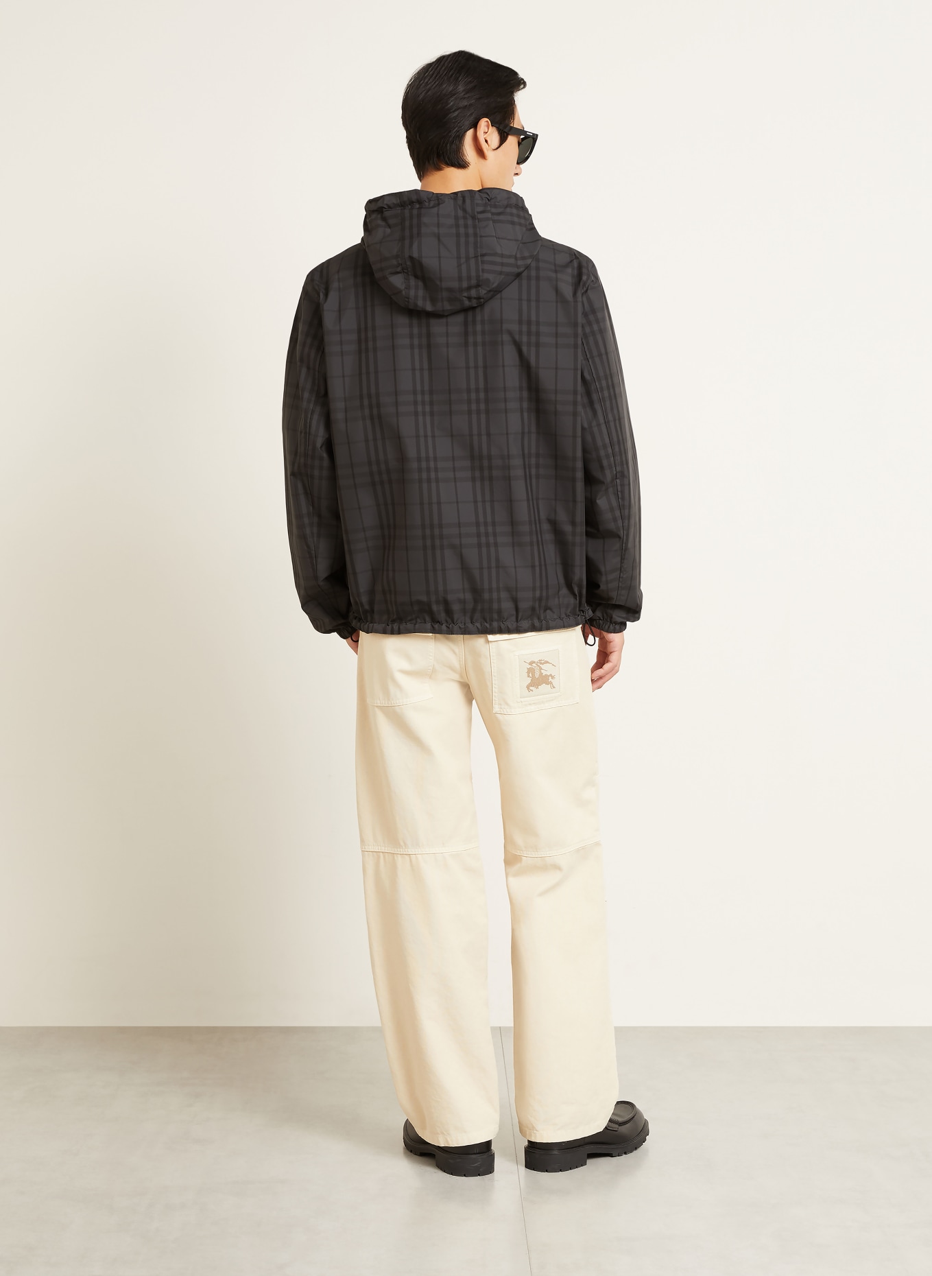 BURBERRY NEWPORT Jacket: DARK GRAY / BLACK