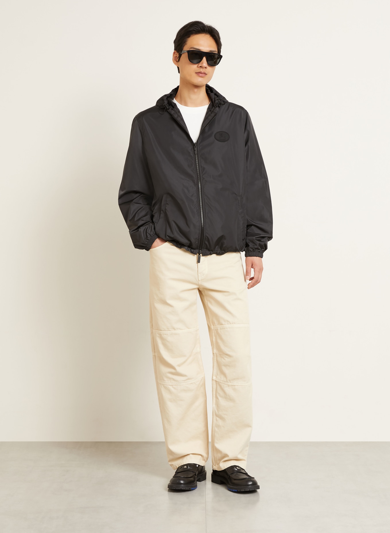 BURBERRY NEWPORT Jacket: DARK GRAY / BLACK