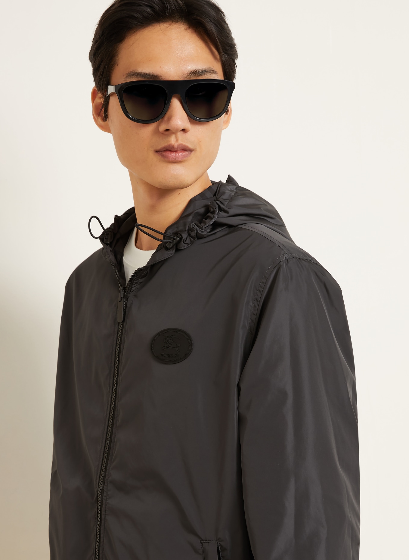 BURBERRY NEWPORT Jacket: DARK GRAY / BLACK