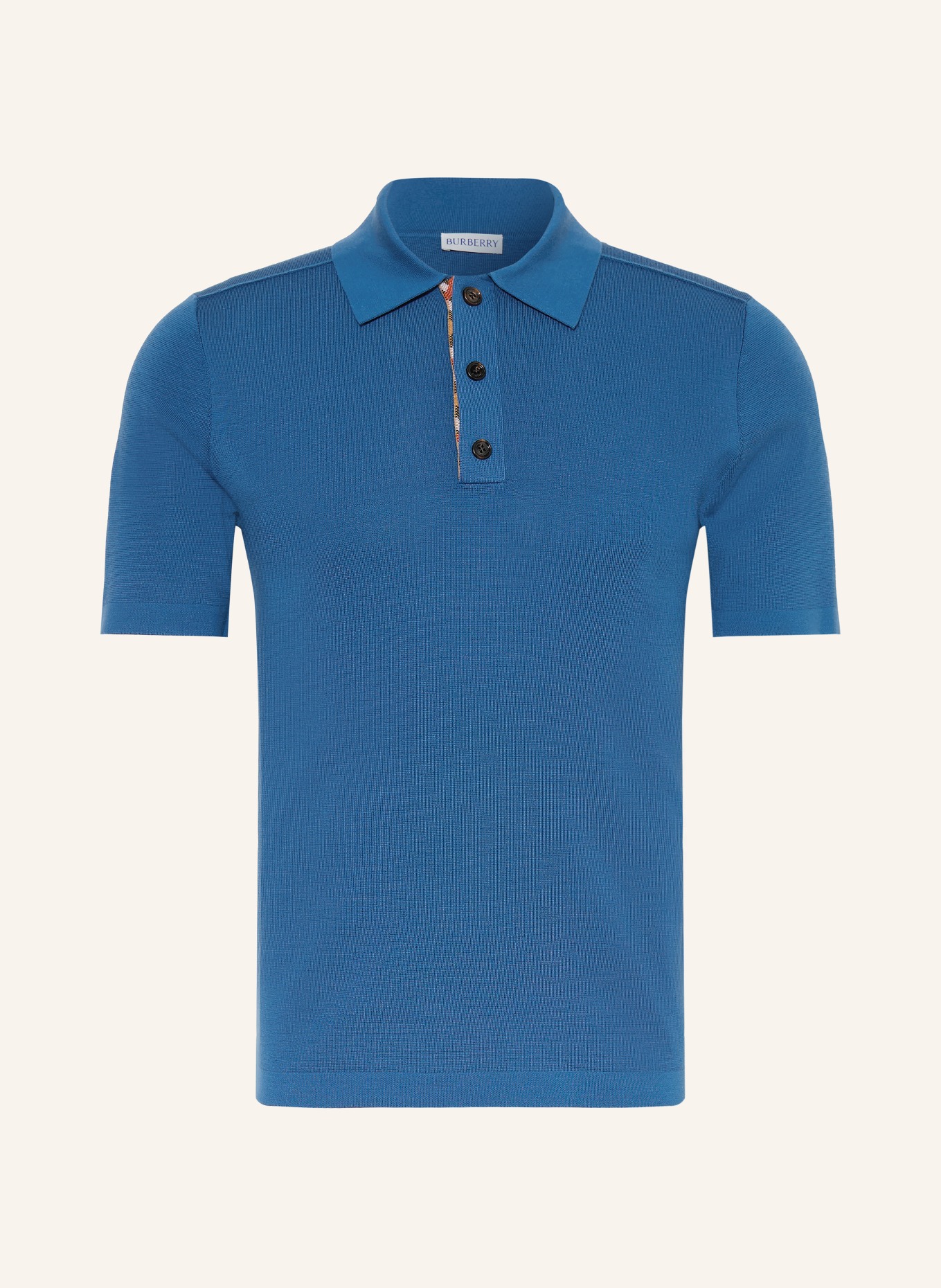 BURBERRY Koszulka polo z dzianiny MARCUS Classic Fit: NIEBIESKI