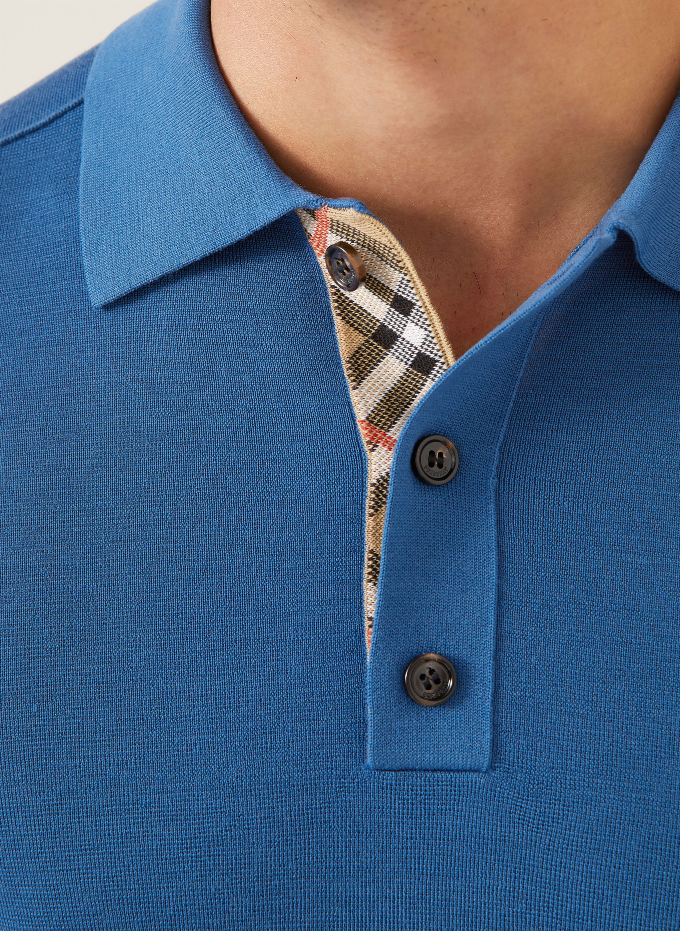 BURBERRY Koszulka polo z dzianiny MARCUS Classic Fit: NIEBIESKI