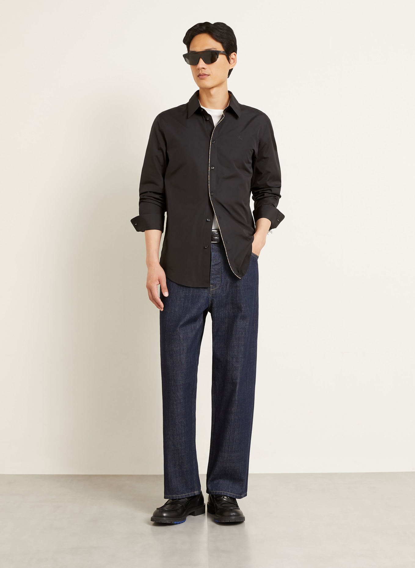 BURBERRY Overhemd Classic Fit: ZWART