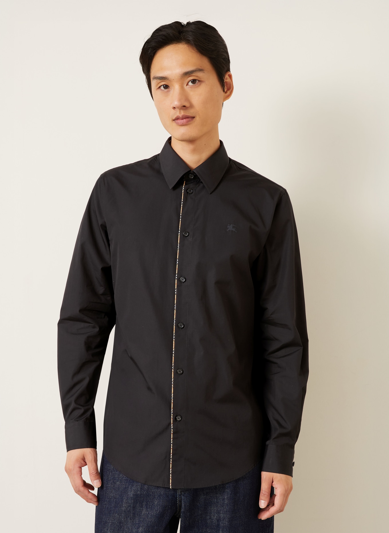 BURBERRY Overhemd Classic Fit: ZWART