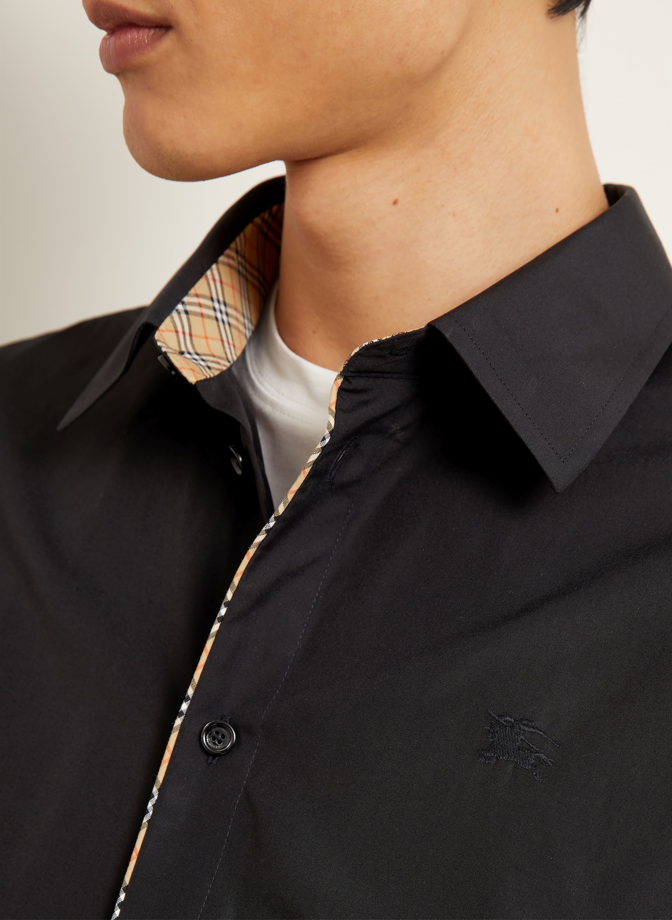 BURBERRY Overhemd Classic Fit: ZWART