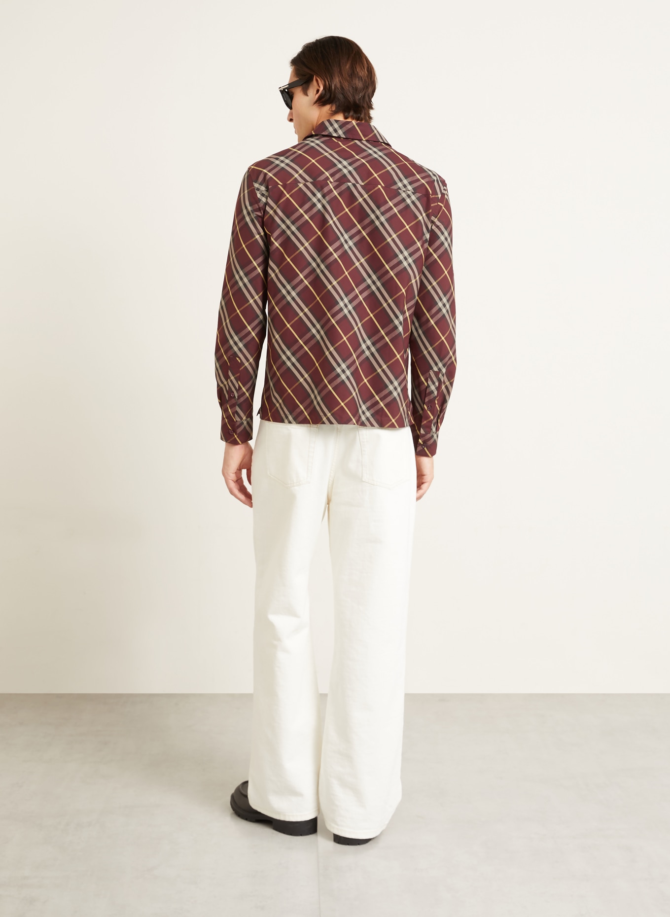 BURBERRY Koszula DONALD Classic Fit: CIEMNOCZERWONY / CIEMNOBRĄZOWY / JASNOŻÓŁTY