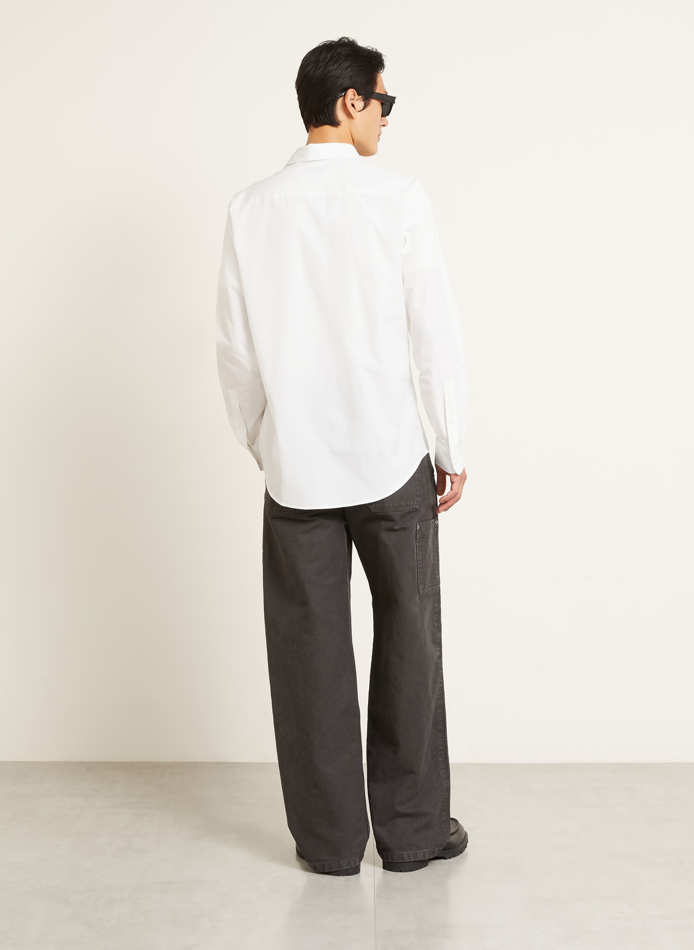 BURBERRY Overhemd Classic Fit: WIT / CAMEL / ZWART
