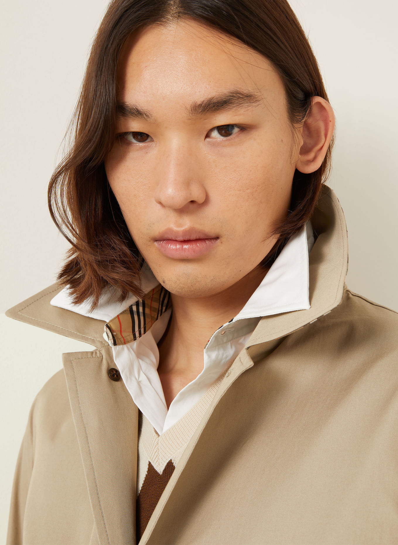 BURBERRY MEADOWBANK Trench coat: LIGHT BROWN