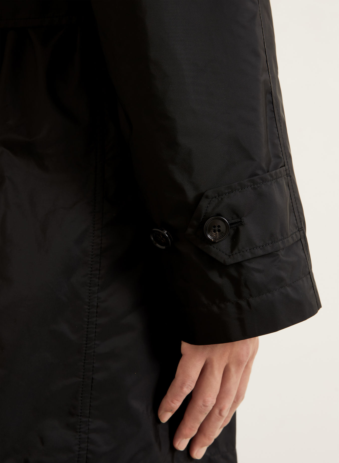 BURBERRY LEADENHAM Trench coat: BLACK