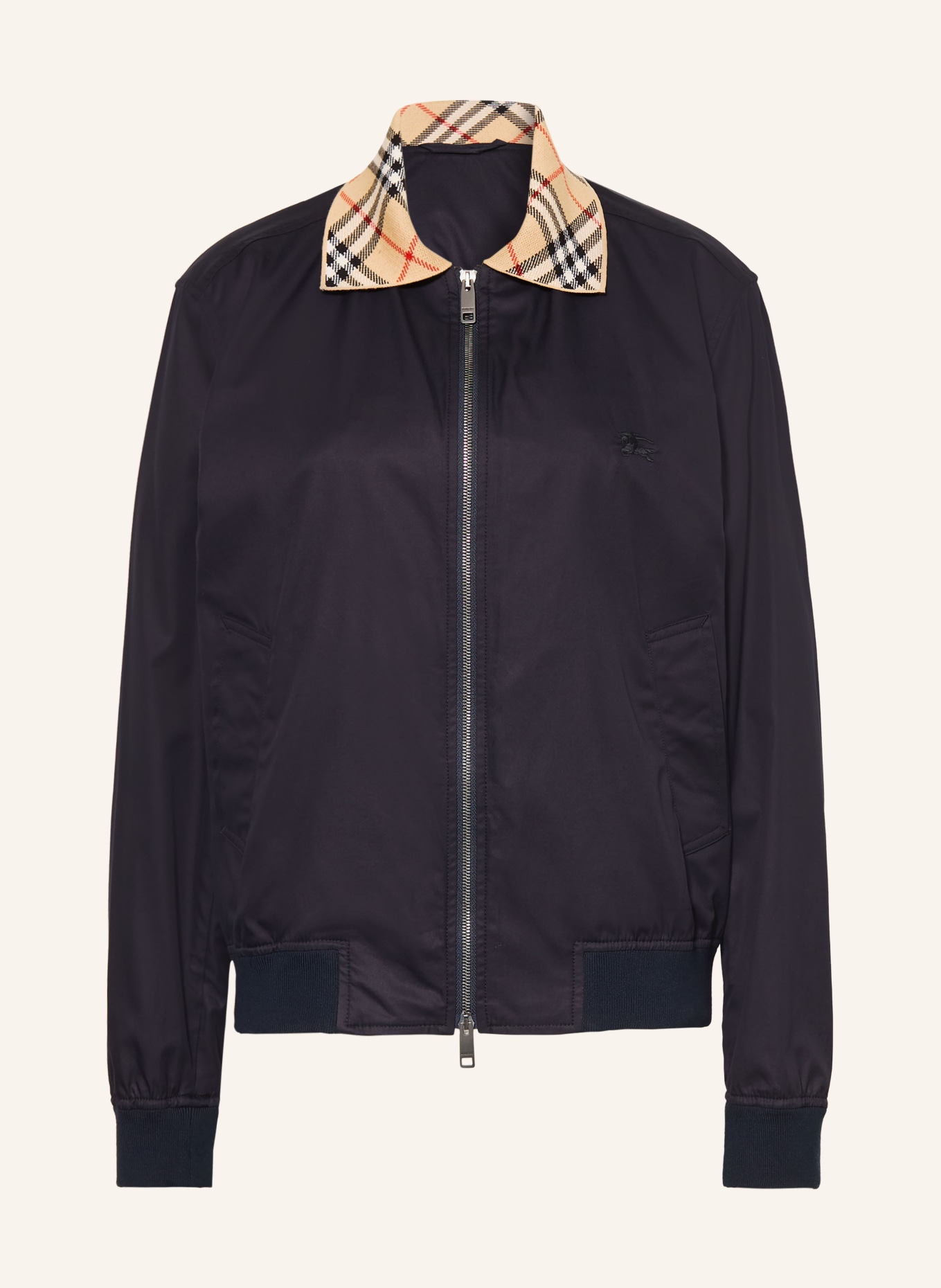 BURBERRY Blouson GLENFIELDS: DUNKELBLAU / BEIGE