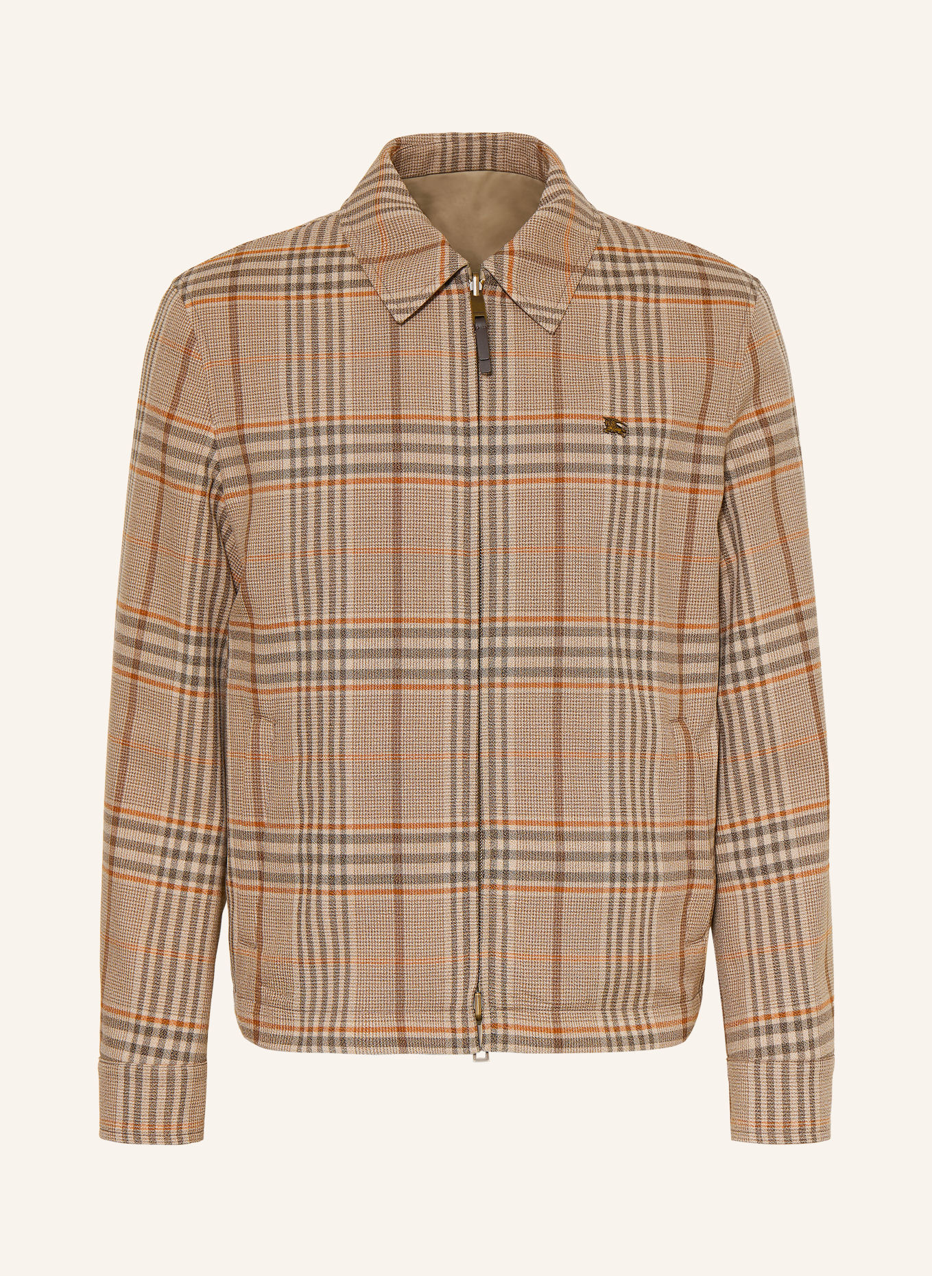 BURBERRY Veste réversible BLOOMSBURY: MARRON CLAIR / MARRON FONCÉ / ORANGE