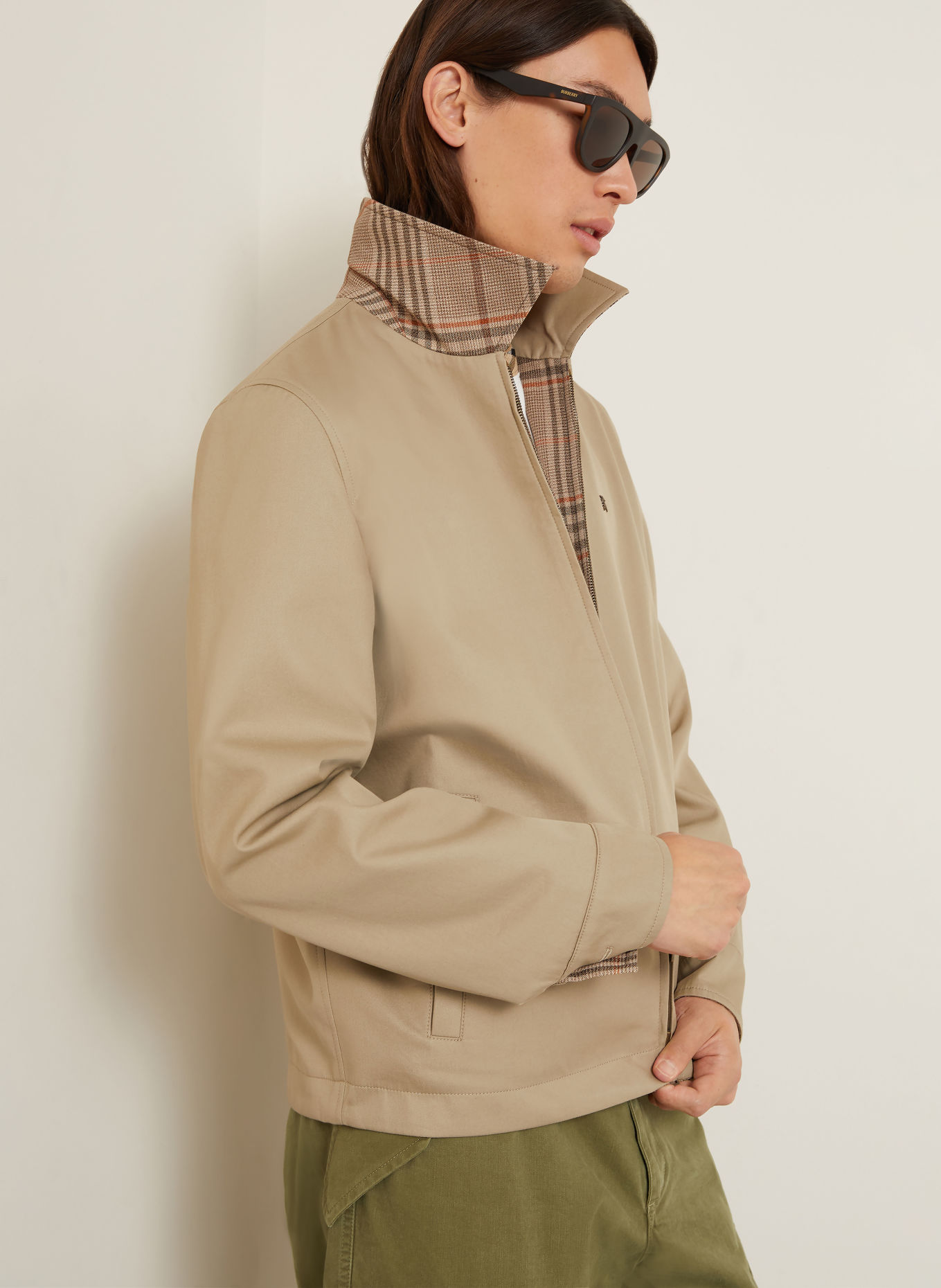 BURBERRY Veste réversible BLOOMSBURY: MARRON CLAIR / MARRON FONCÉ / ORANGE
