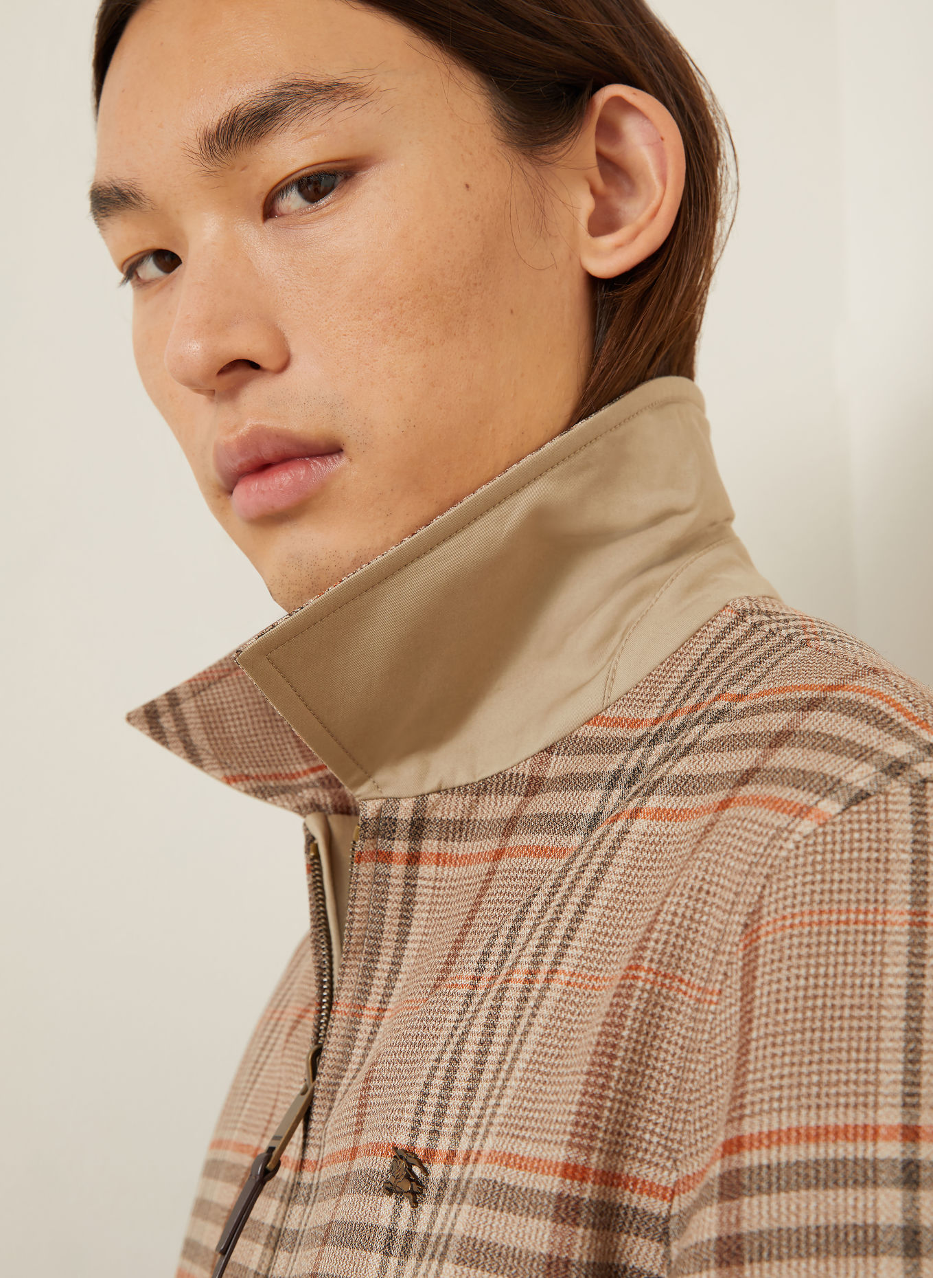 BURBERRY Veste réversible BLOOMSBURY: MARRON CLAIR / MARRON FONCÉ / ORANGE