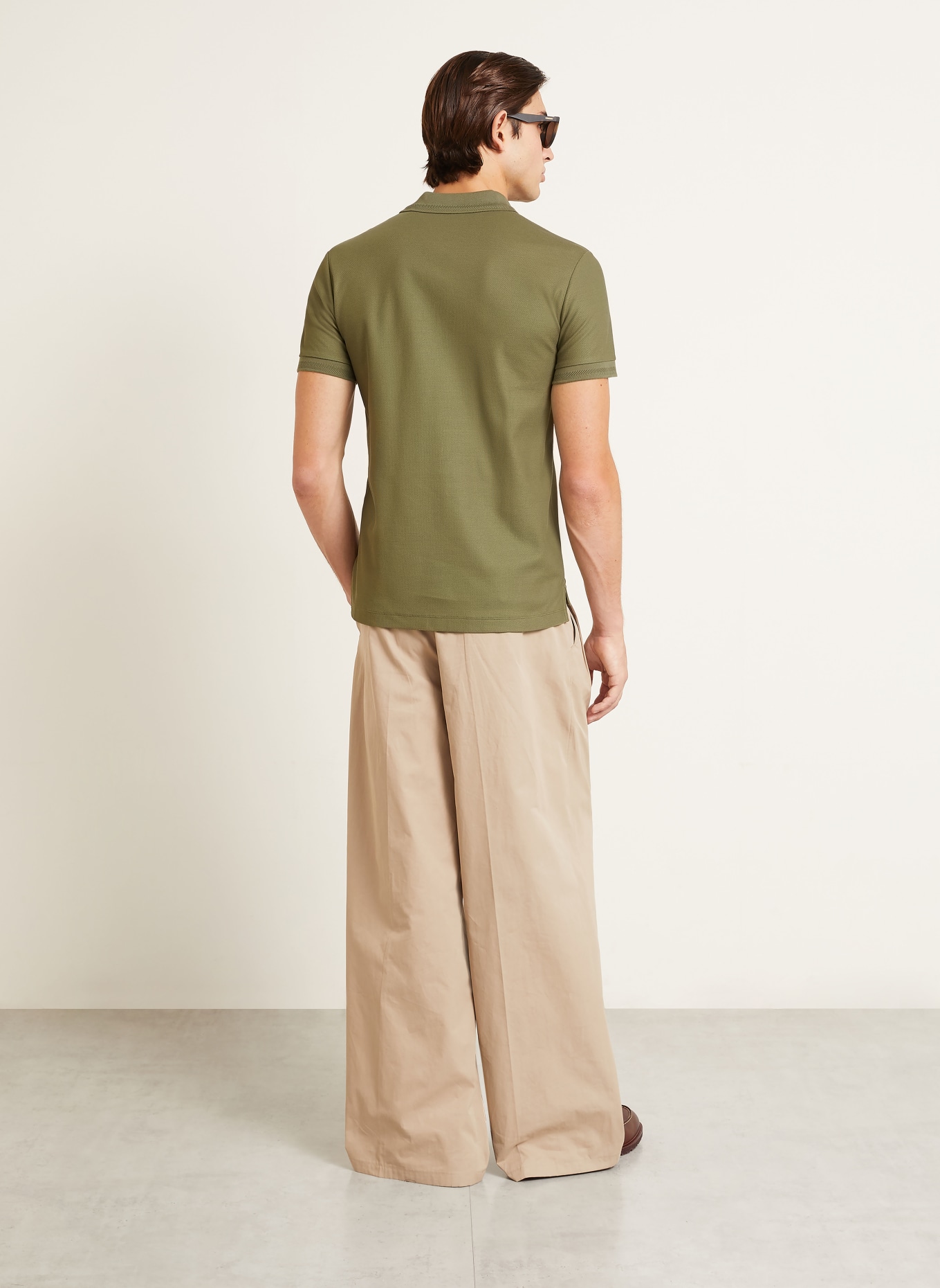 BURBERRY Koszulka polo Piqué EDDIE, krój slim fit: OLIWKOWY