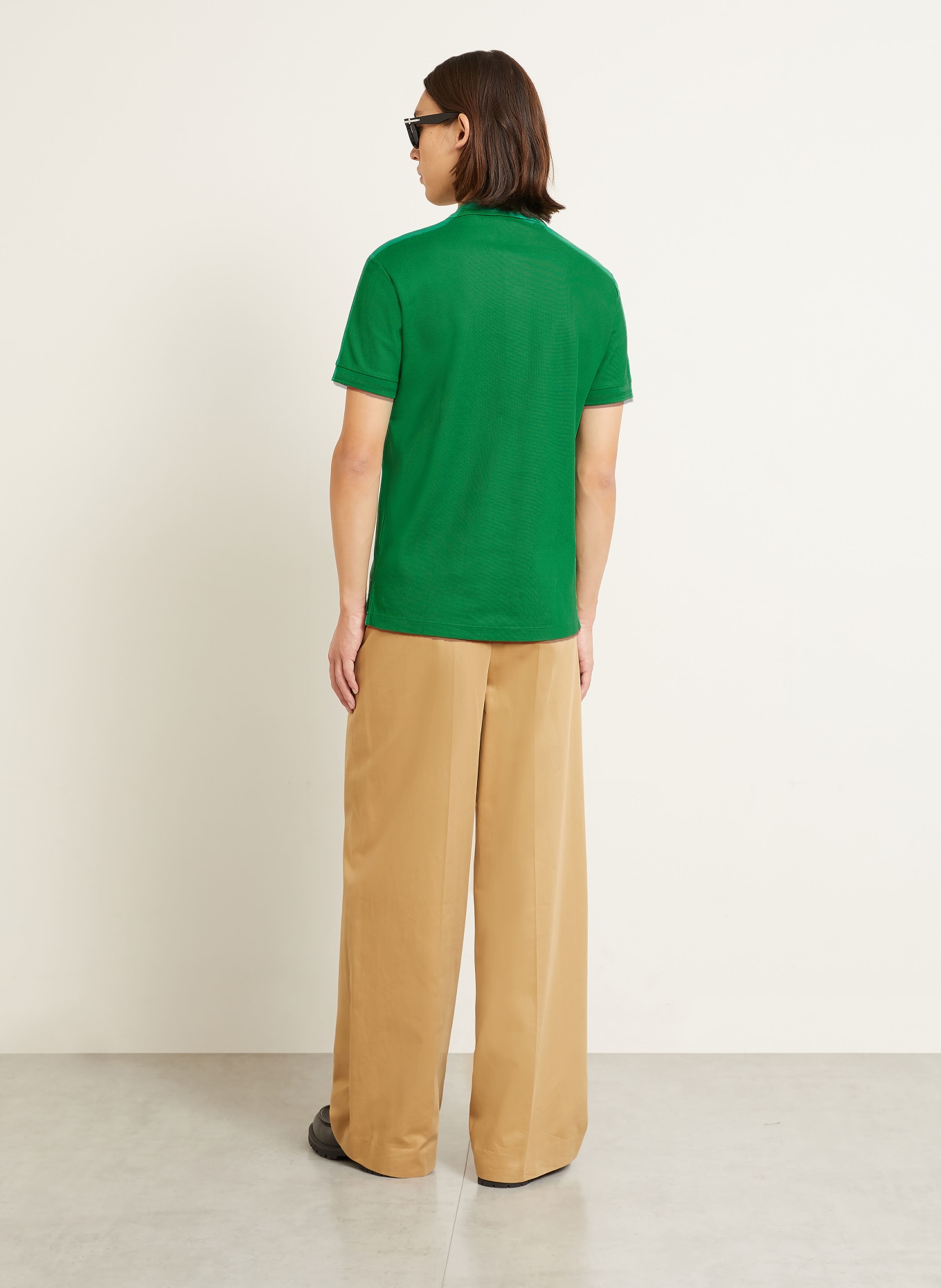 BURBERRY EDDIE Slim Fit Piqué polo shirt: GREEN