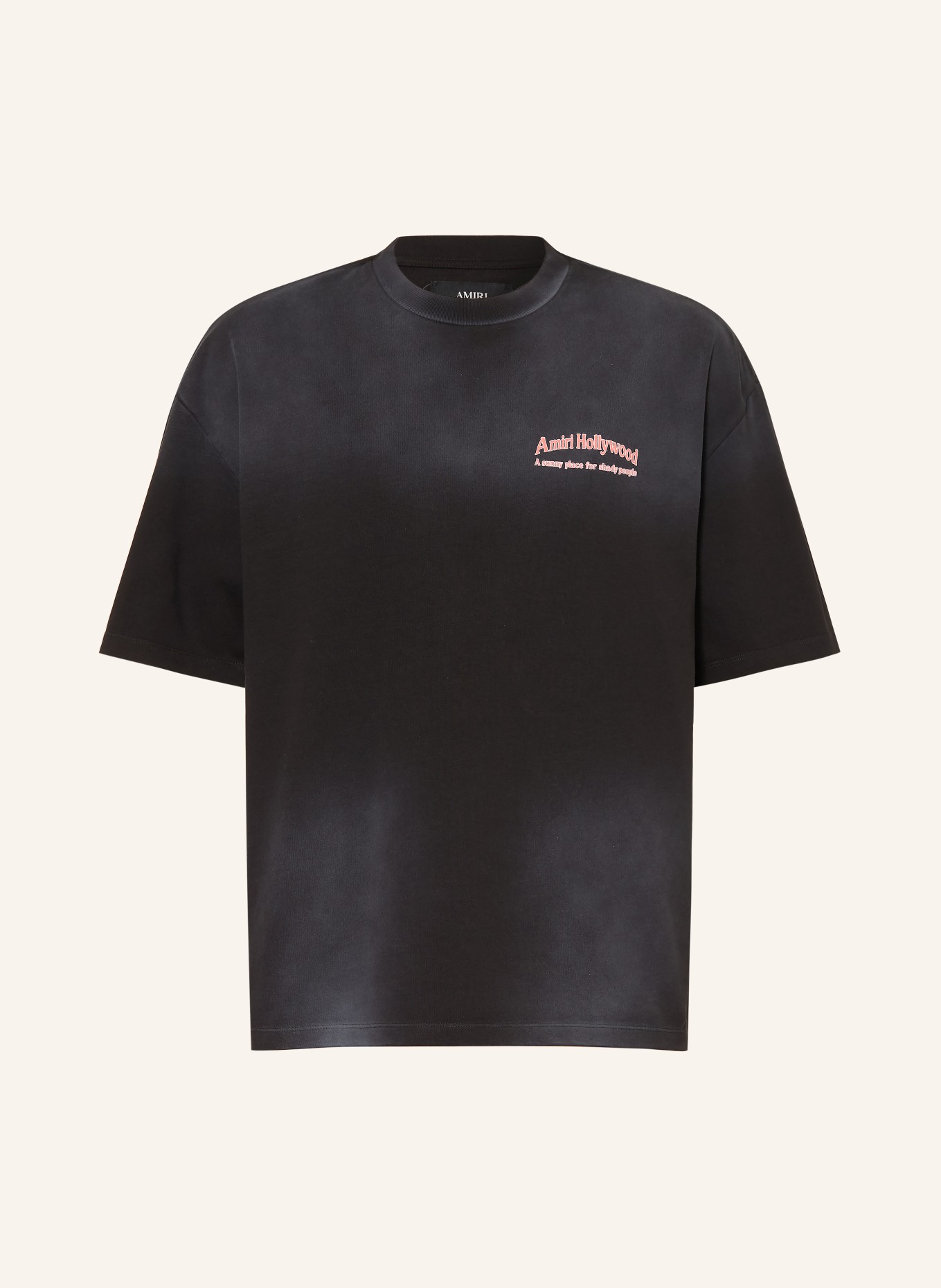 AMIRI T-shirt SUNNY PLACE: ZWART / PAARS / ROOD