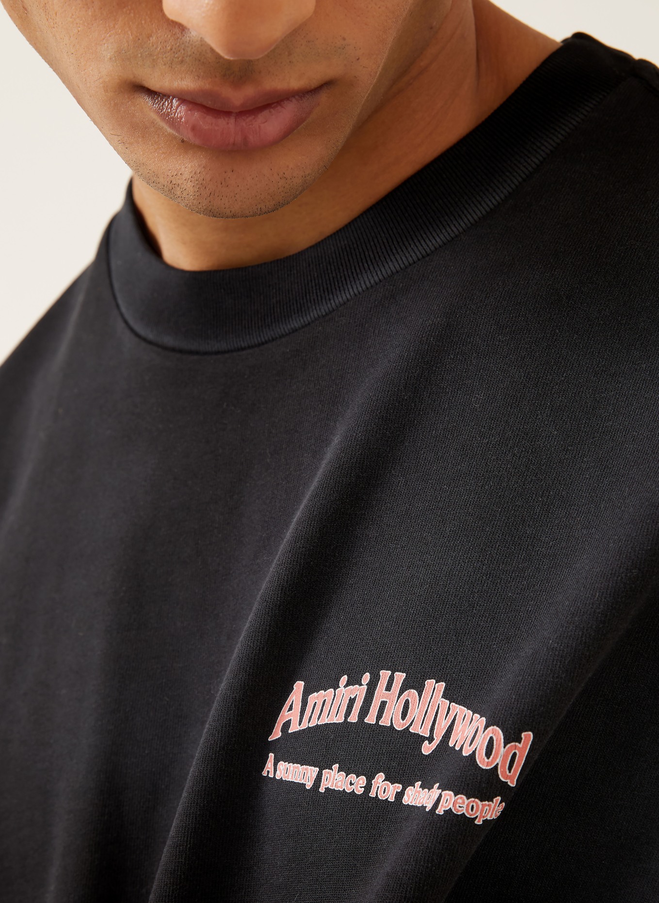 AMIRI T-shirt SUNNY PLACE: ZWART / PAARS / ROOD