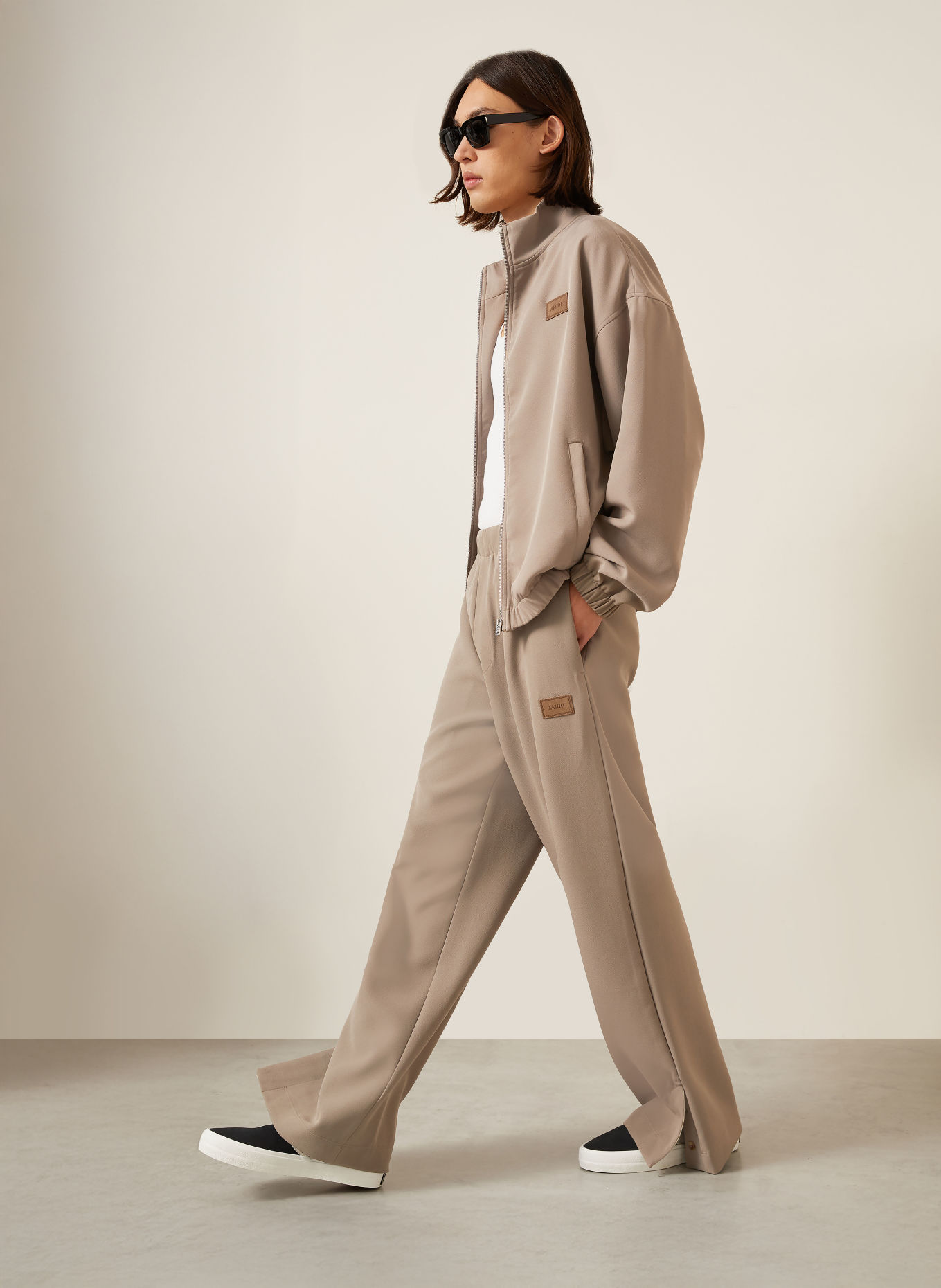 AMIRI Pantalon de style jogging coupe classique: BEIGE