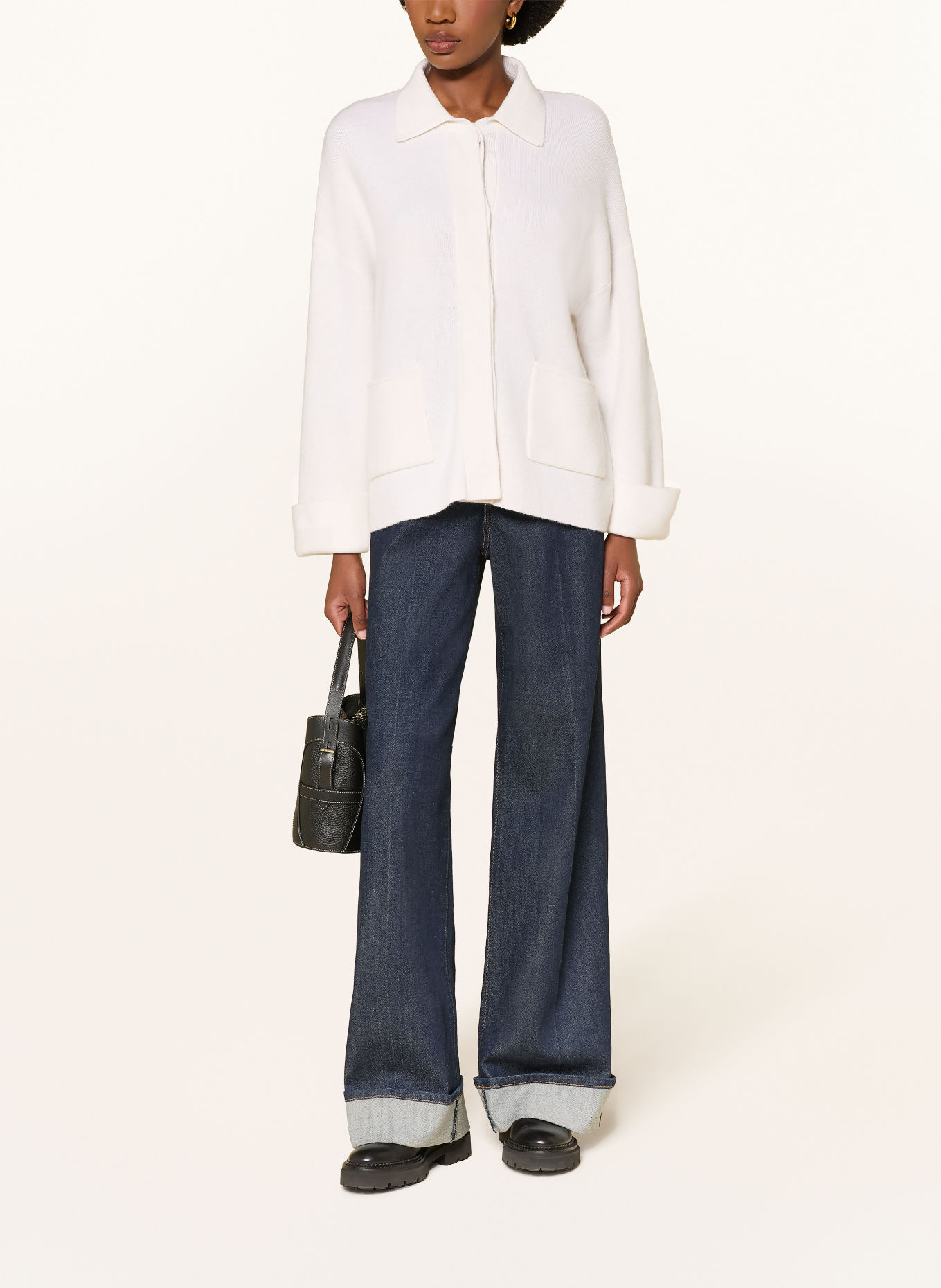 MARC CAIN Vest met kasjmier: 110 off