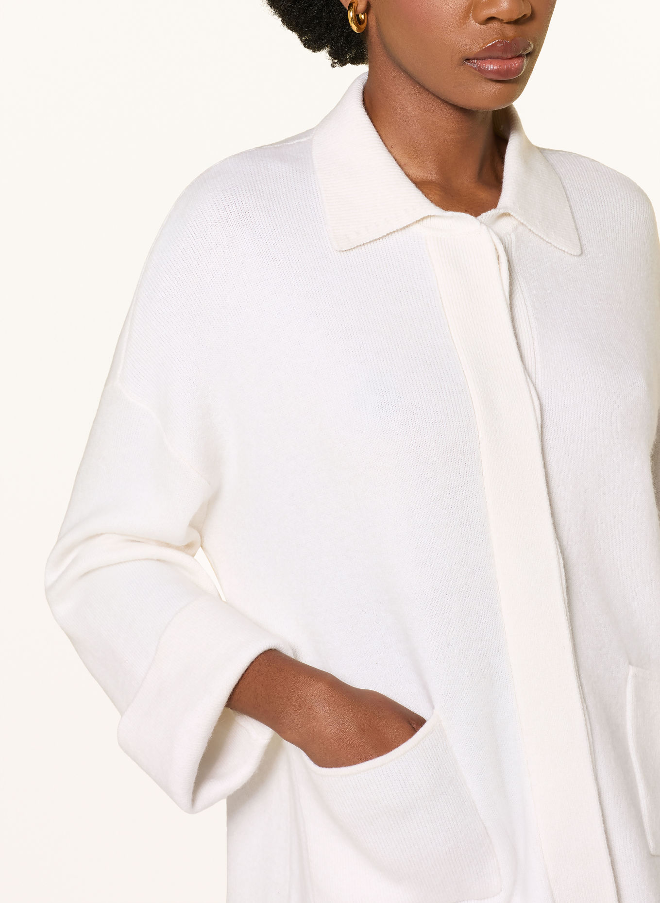 MARC CAIN Vest met kasjmier: 110 off