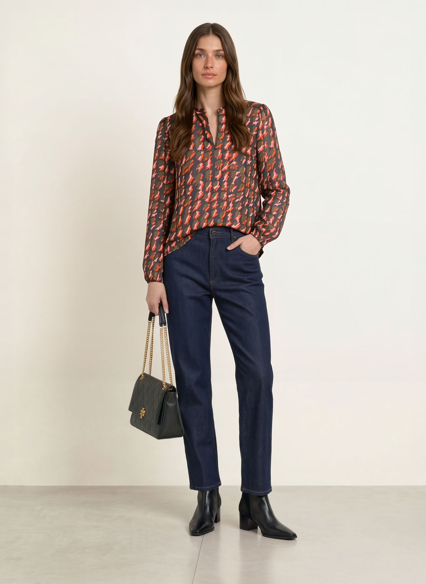 MARC CAIN Blusenshirt: 484 tigerlily
