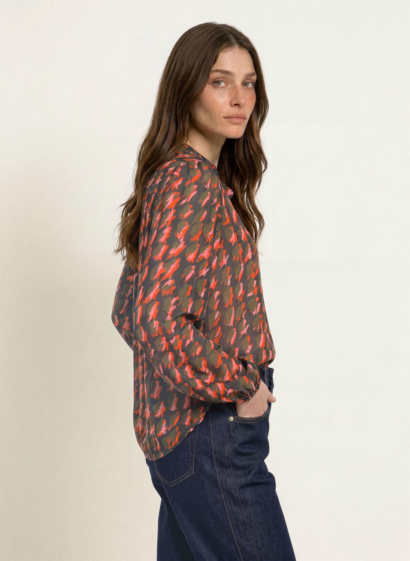 MARC CAIN Blusenshirt: 484 tigerlily