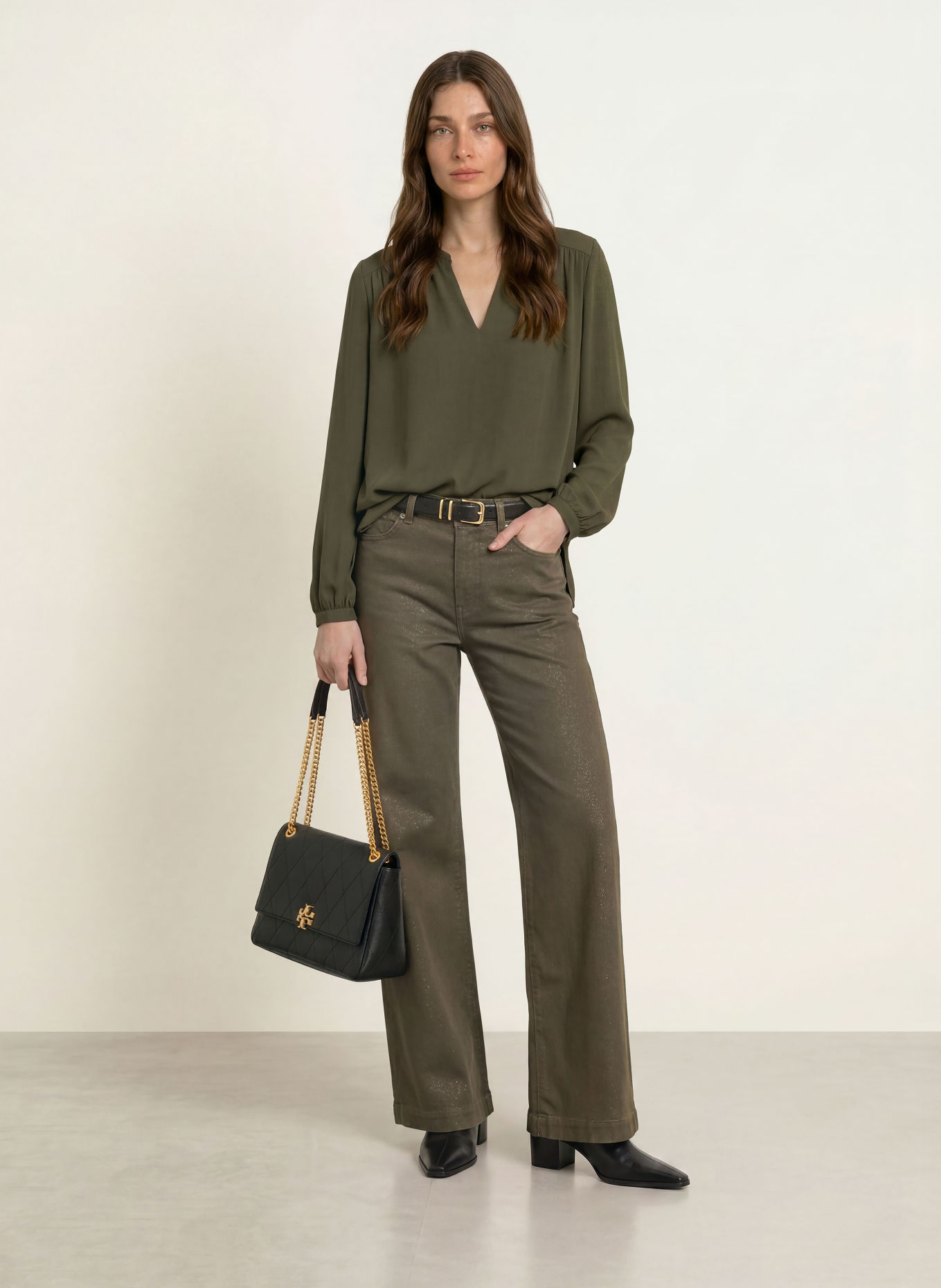 MARC CAIN Blusenshirt: 599 forest night new