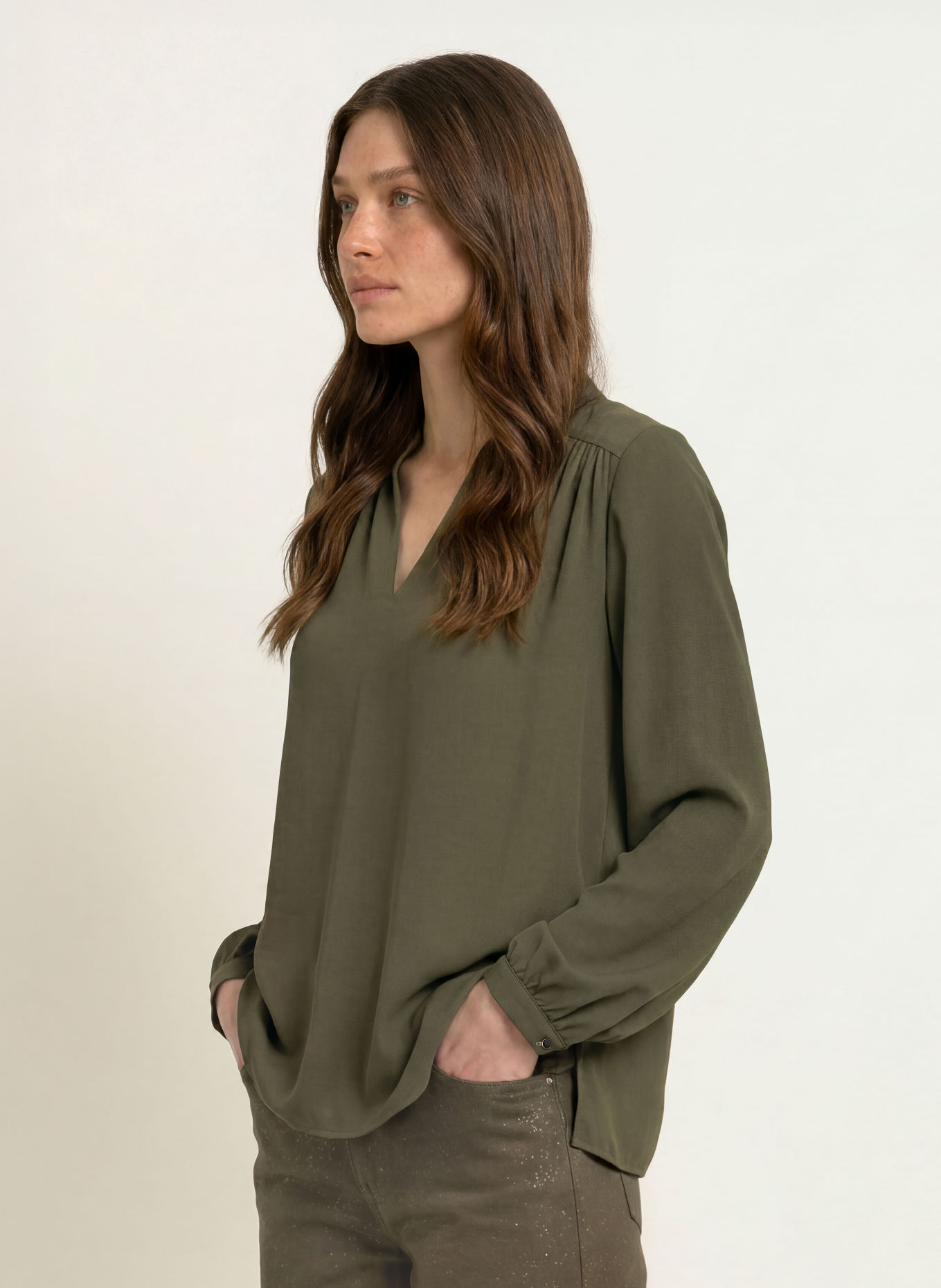 MARC CAIN Blusenshirt: 599 forest night new