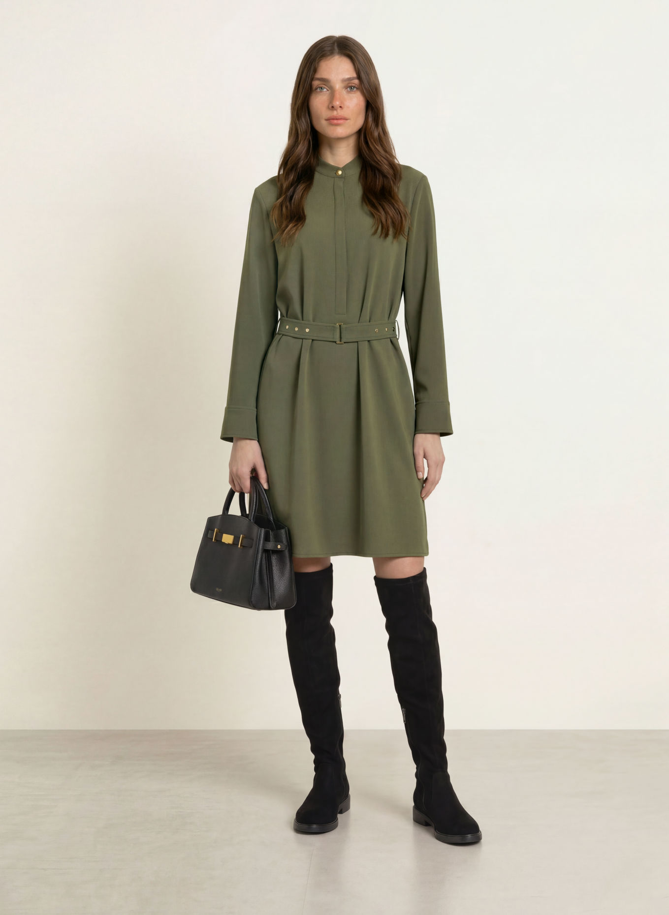 MARC CAIN Dress: 599 forest night new