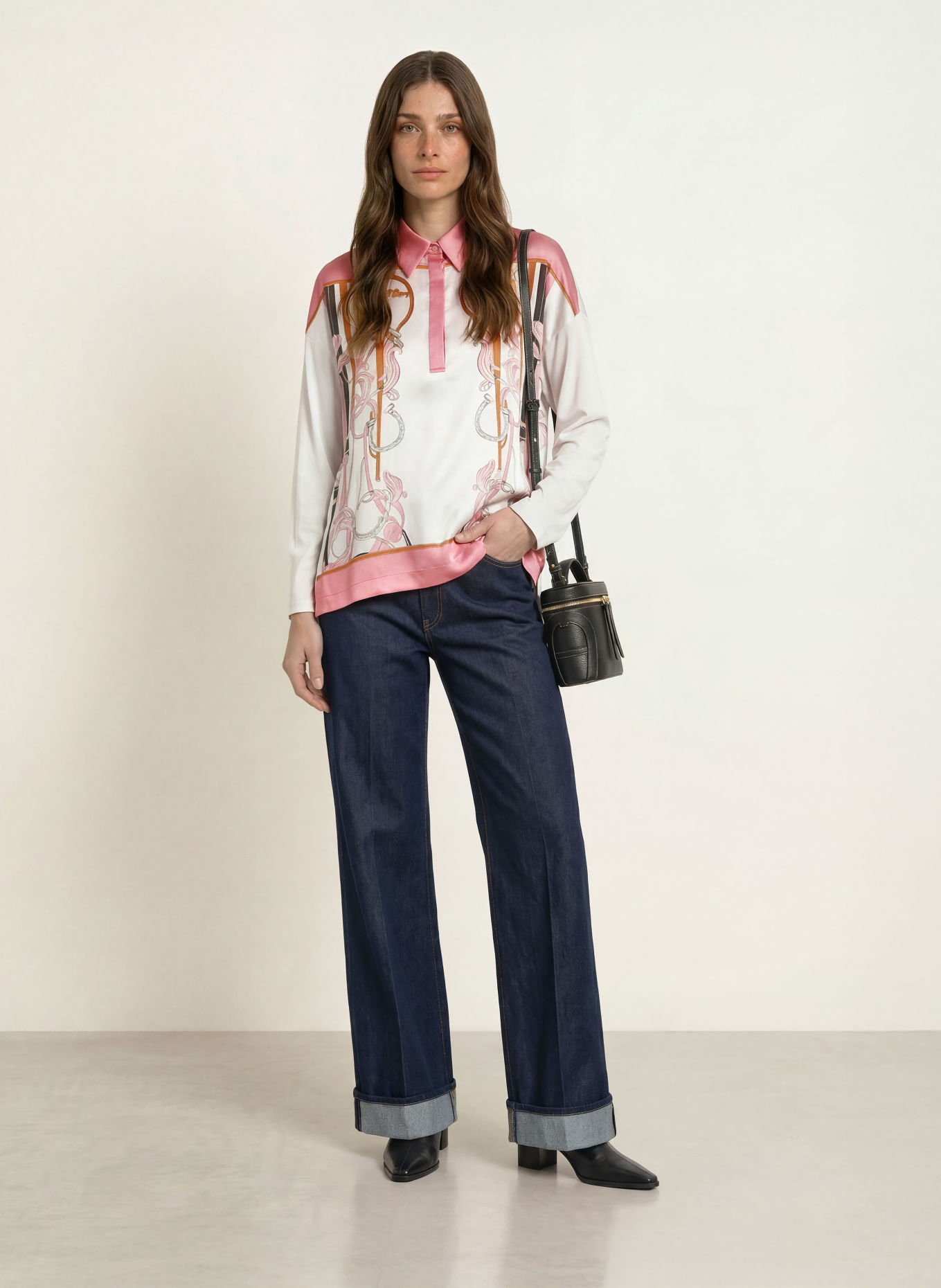 MARC CAIN Blusenshirt im Materialmix: 110 off