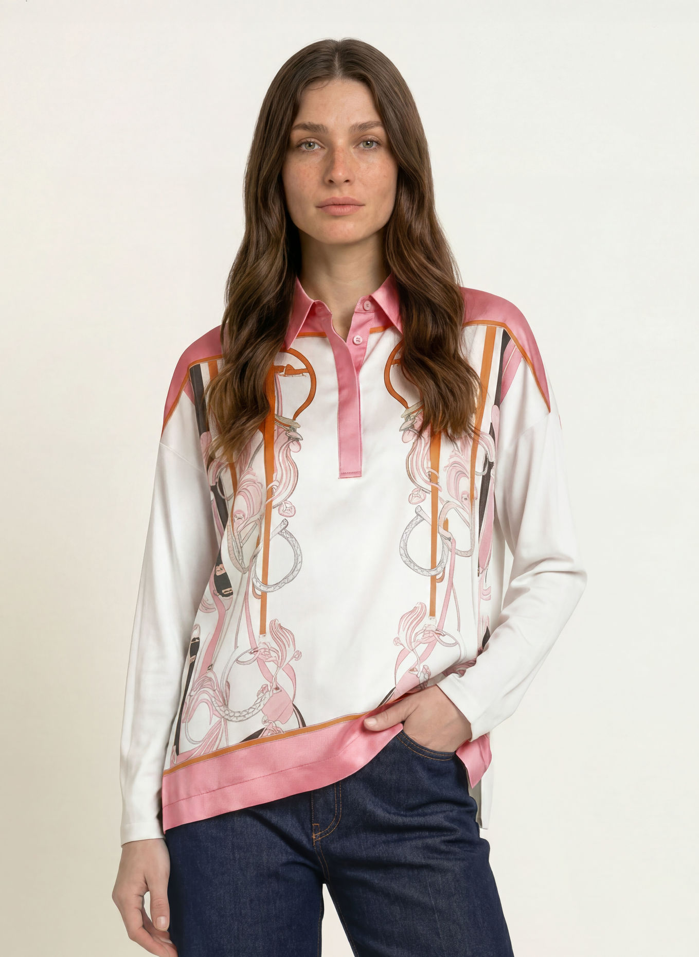 MARC CAIN Blusenshirt im Materialmix: 110 off