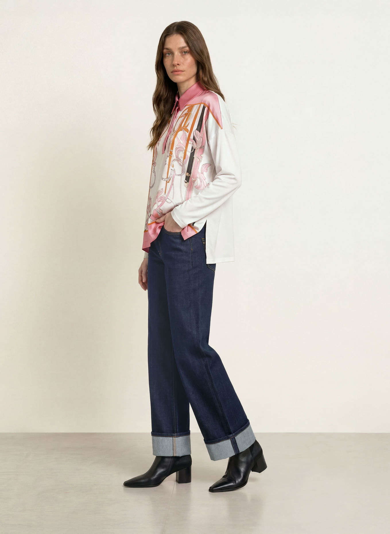 MARC CAIN Blusenshirt im Materialmix: 110 off