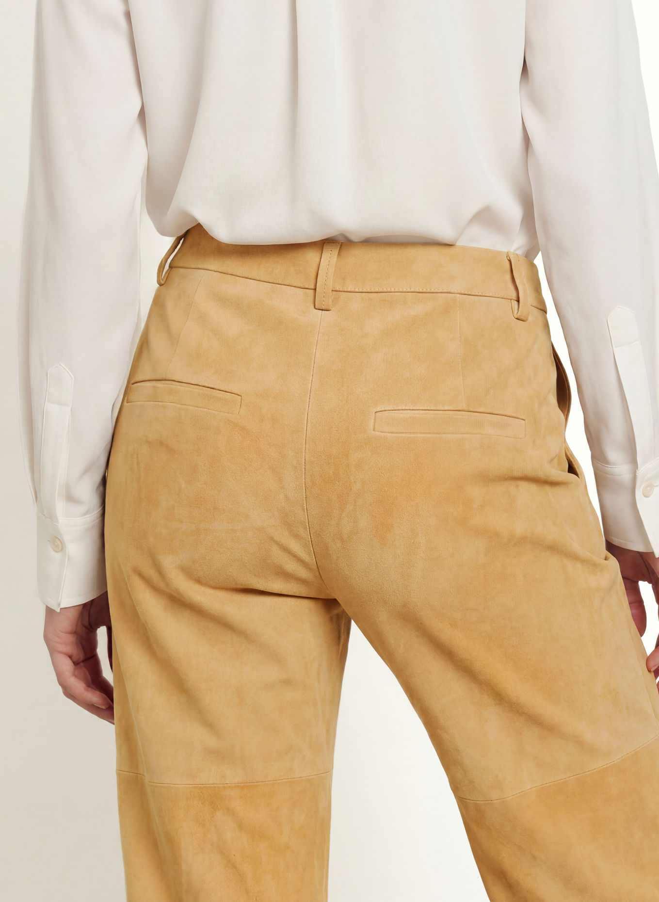 MARC CAIN Pantaloni din piele: 620 tannin