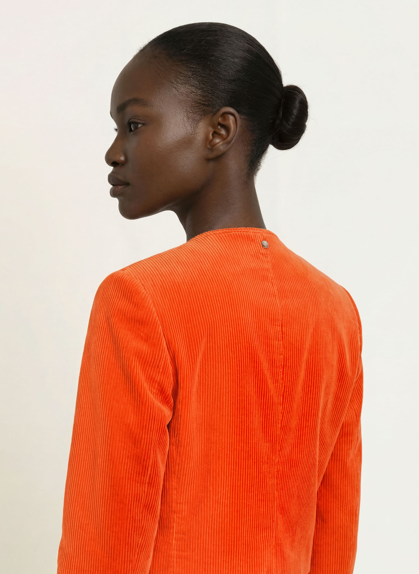 MARC CAIN Kastenjacke aus Cord: 484 tigerlily