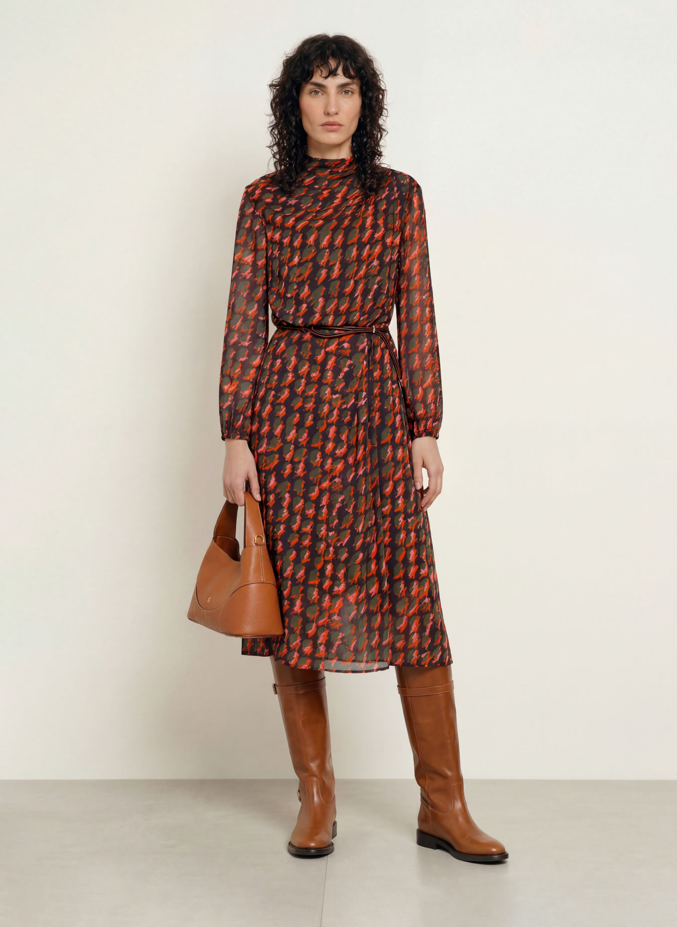 MARC CAIN Kleid: 484 tigerlily
