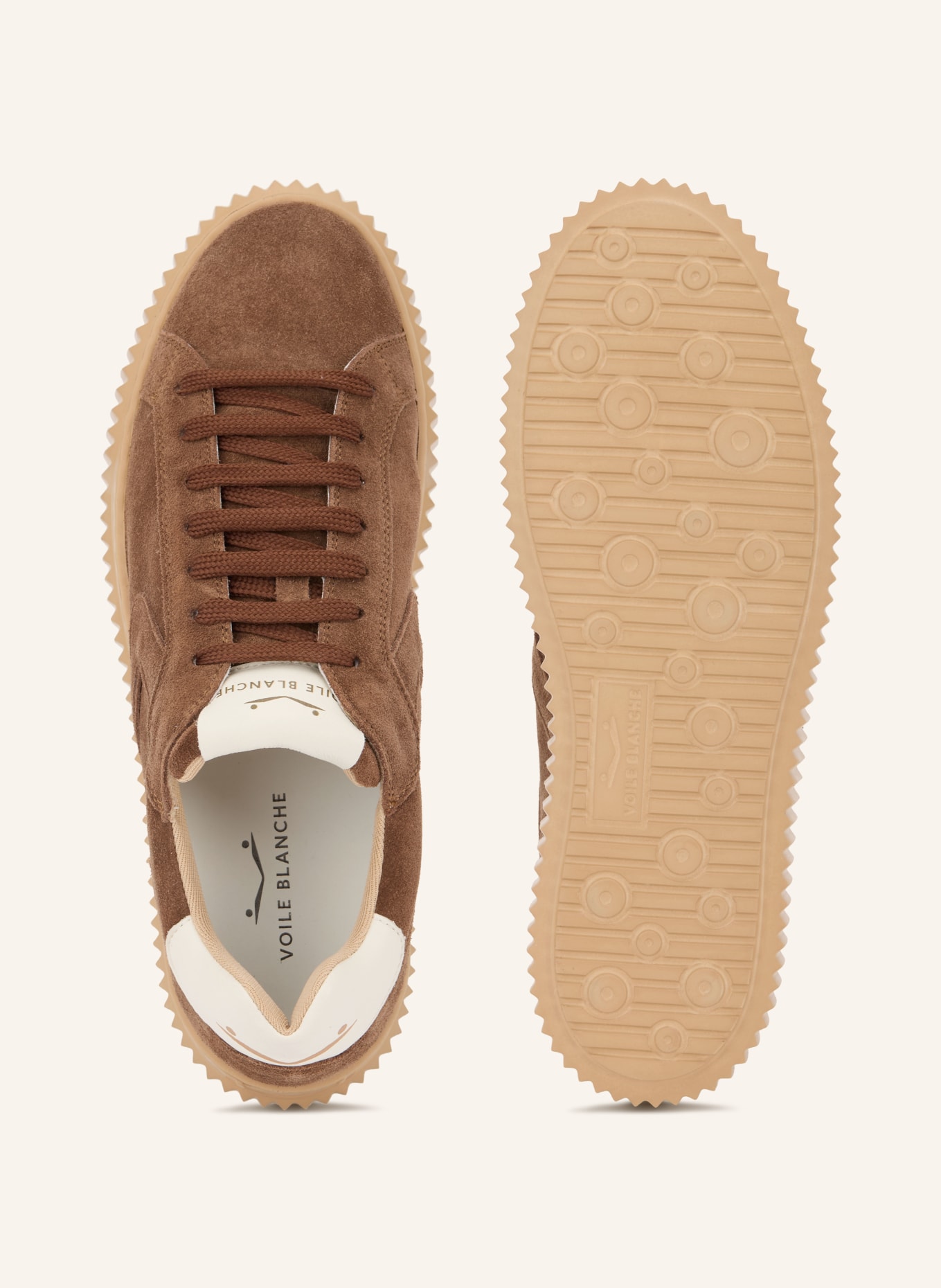 VOILE BLANCHE Sneaker LIPARI: BRAUN / WEISS