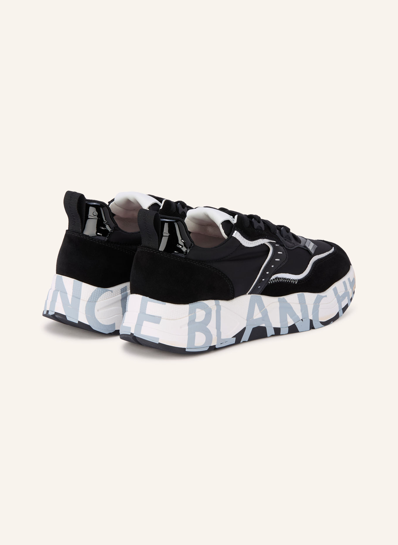VOILE BLANCHE Sneaker CLUB105: SCHWARZ / SILBER