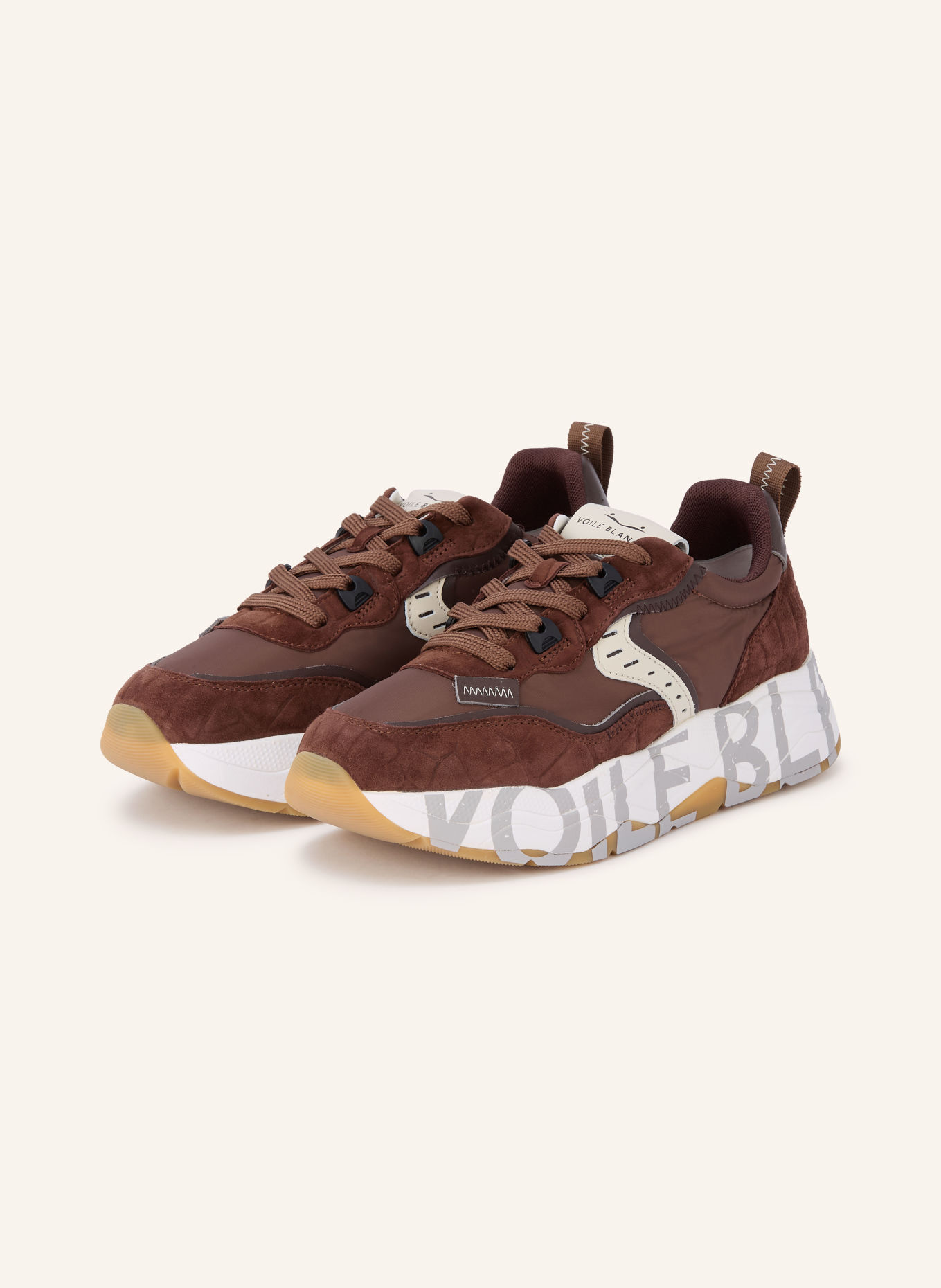 VOILE BLANCHE Sneaker CLUB105: DUNKELBRAUN