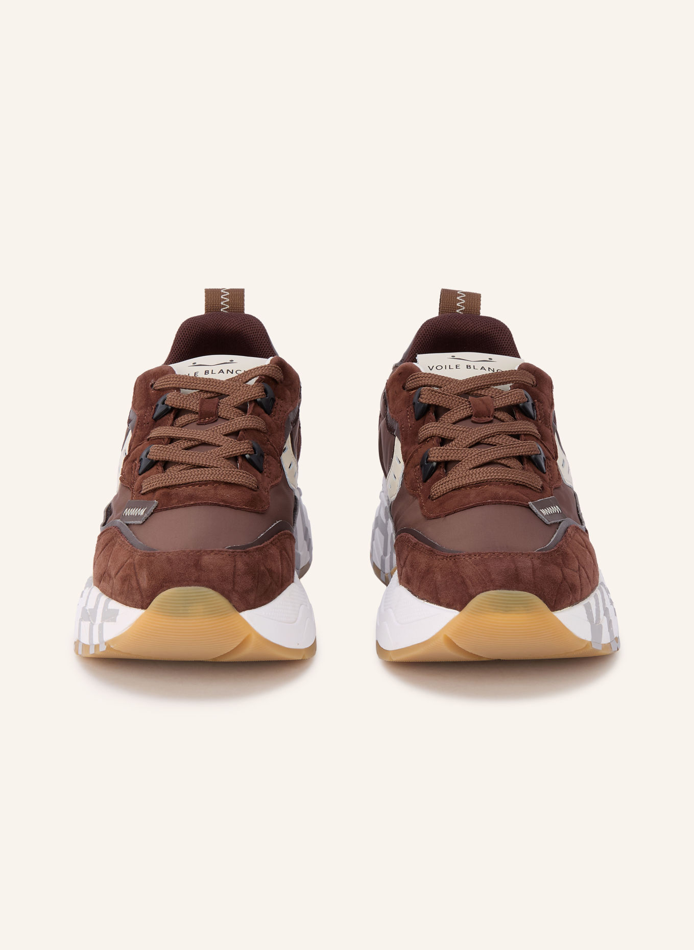 VOILE BLANCHE Sneaker CLUB105: DUNKELBRAUN