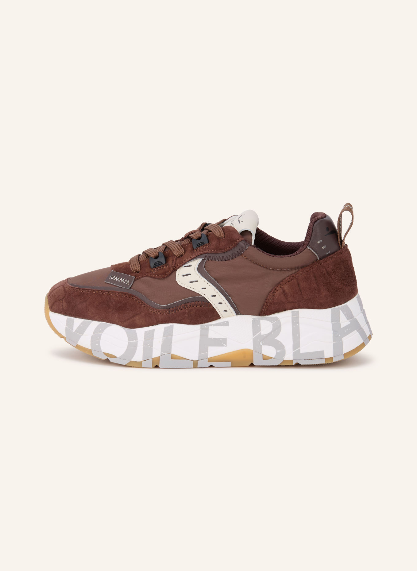 VOILE BLANCHE Sneaker CLUB105: DUNKELBRAUN