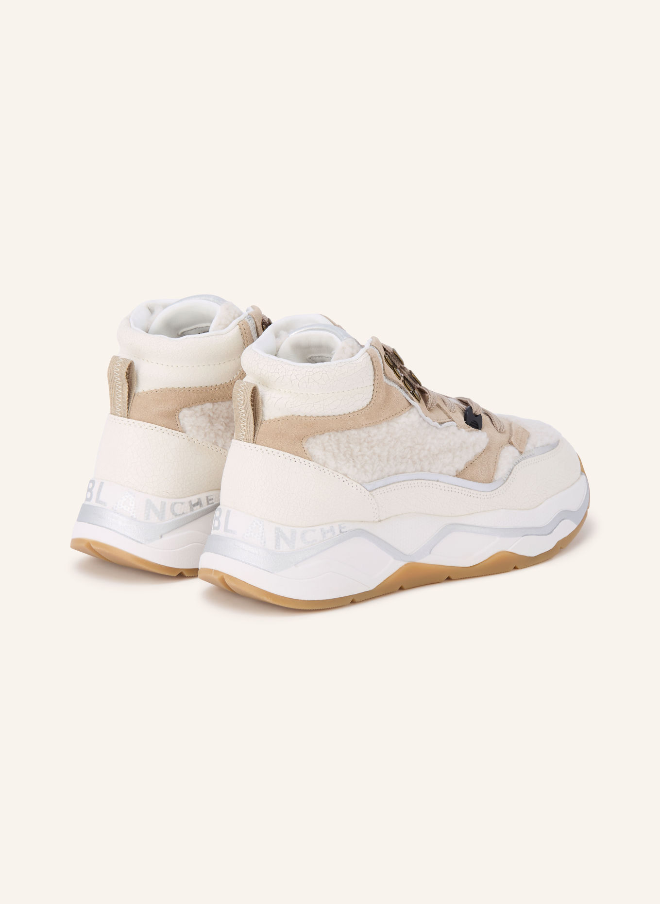 VOILE BLANCHE Hightop-Sneaker CLUB ASPEN: ECRU / SILBER / BEIGE
