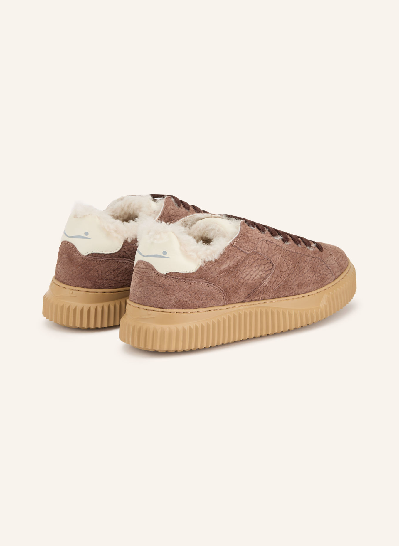 VOILE BLANCHE Sneakers à semelle compensée LIPARI: MARRON / MARRON FONCÉ