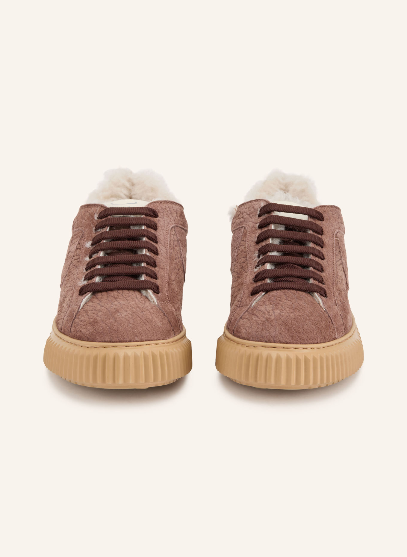 VOILE BLANCHE Sneakers à semelle compensée LIPARI: MARRON / MARRON FONCÉ