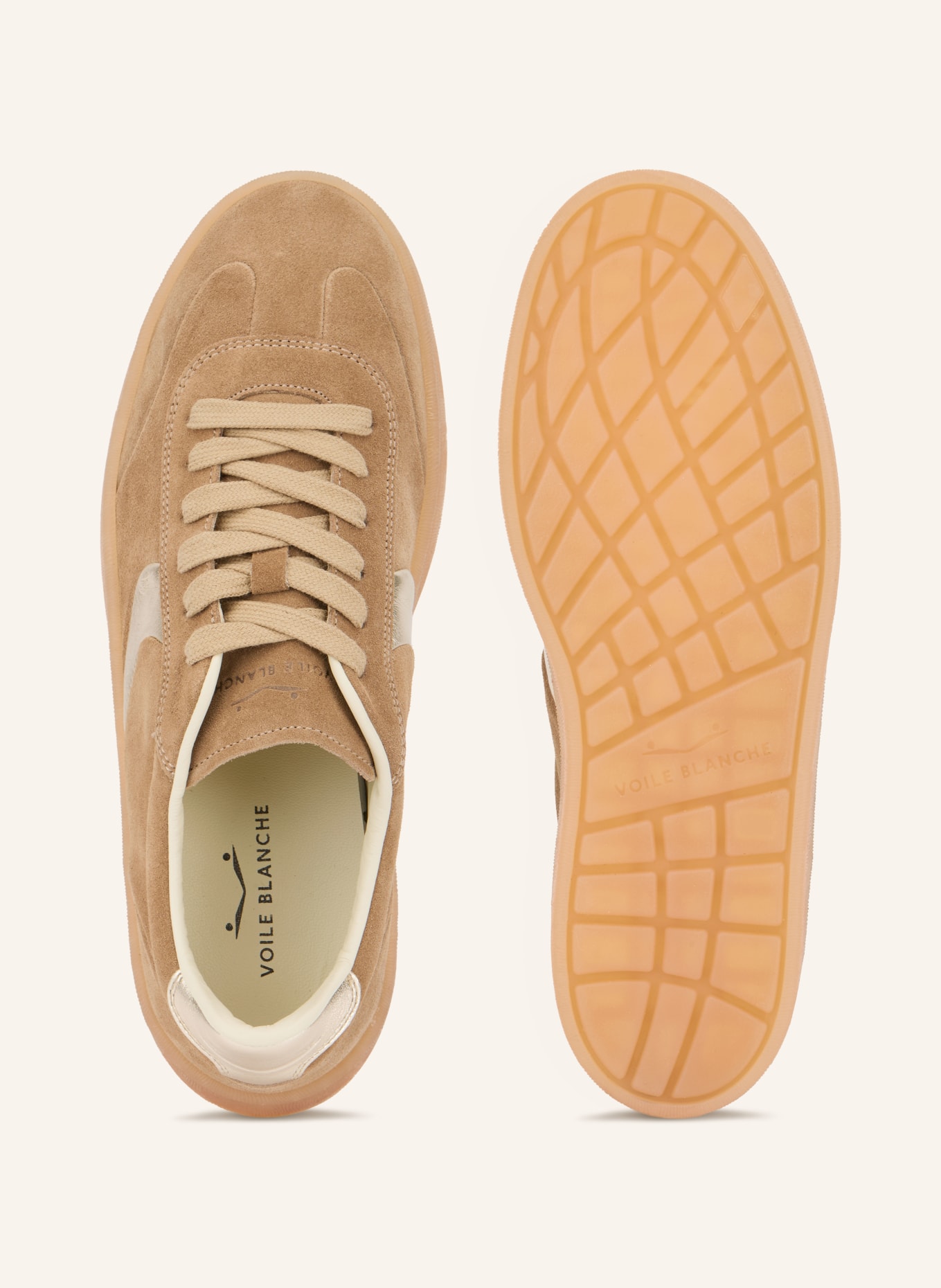 VOILE BLANCHE Sneaker MIND 02: CAMEL / SILBER