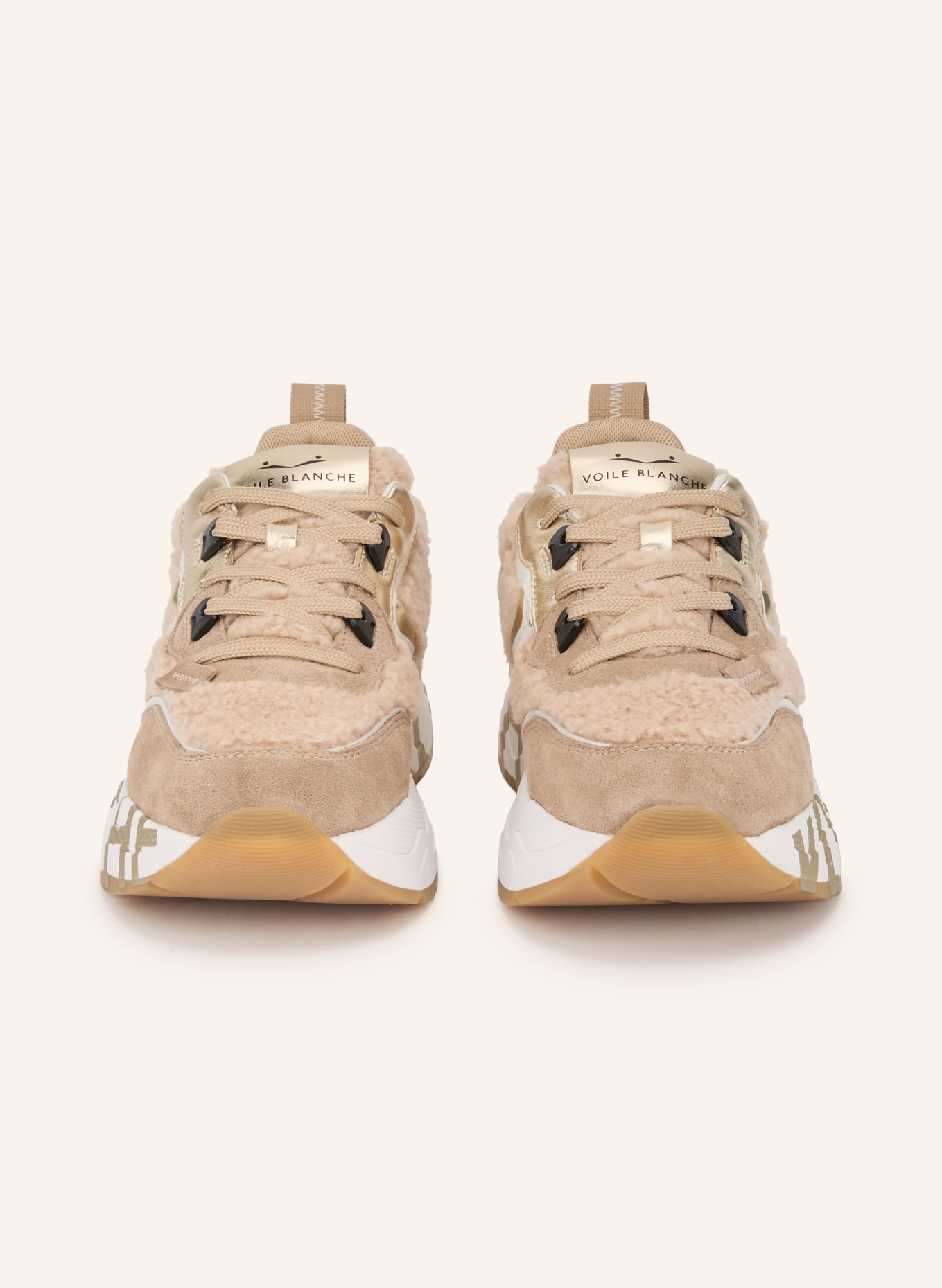 VOILE BLANCHE Sneaker CLUB105: BRAUN / CAMEL / HELLBRAUN