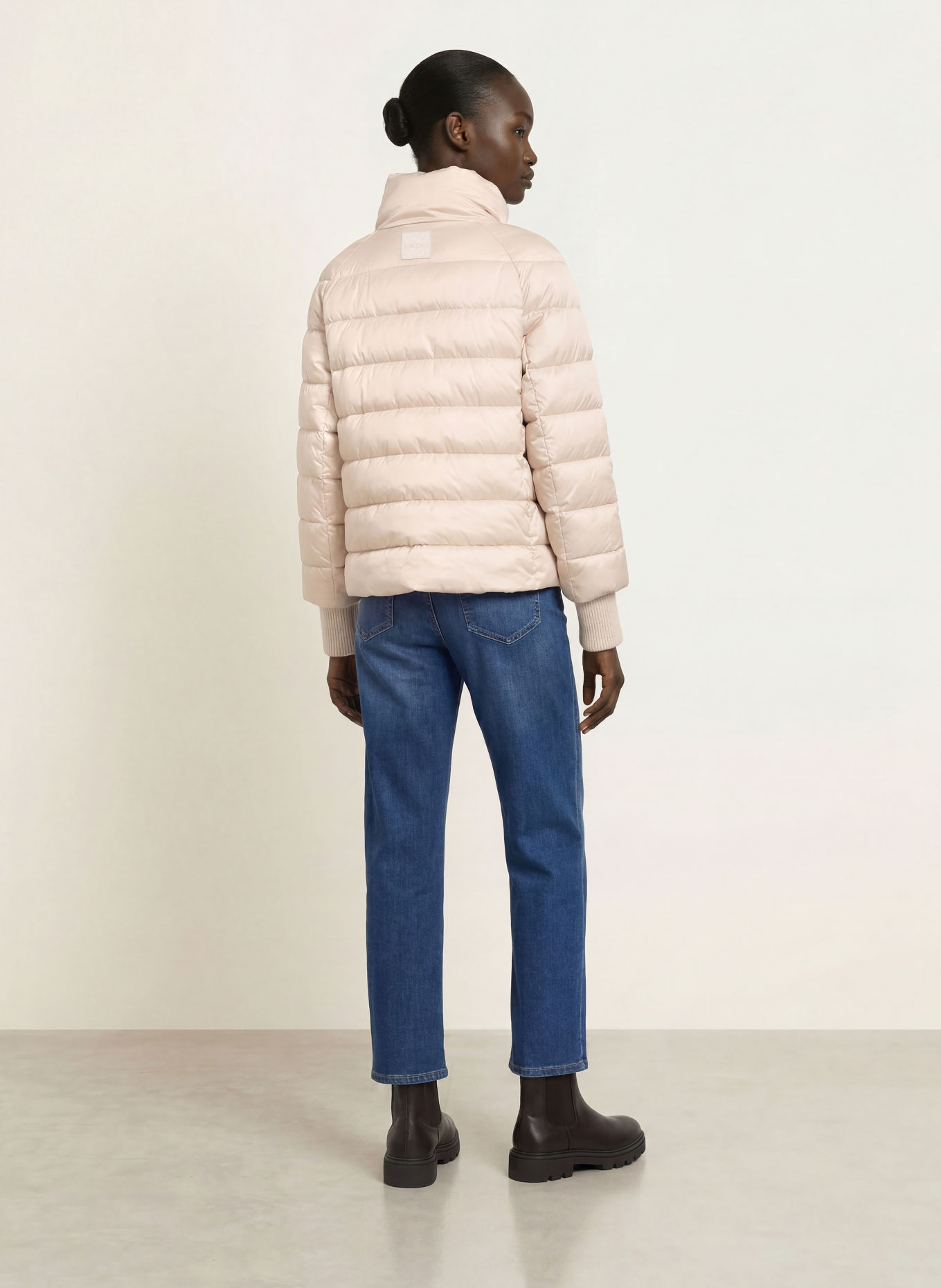 MARC CAIN Quilted jacket: 133 oat milk
