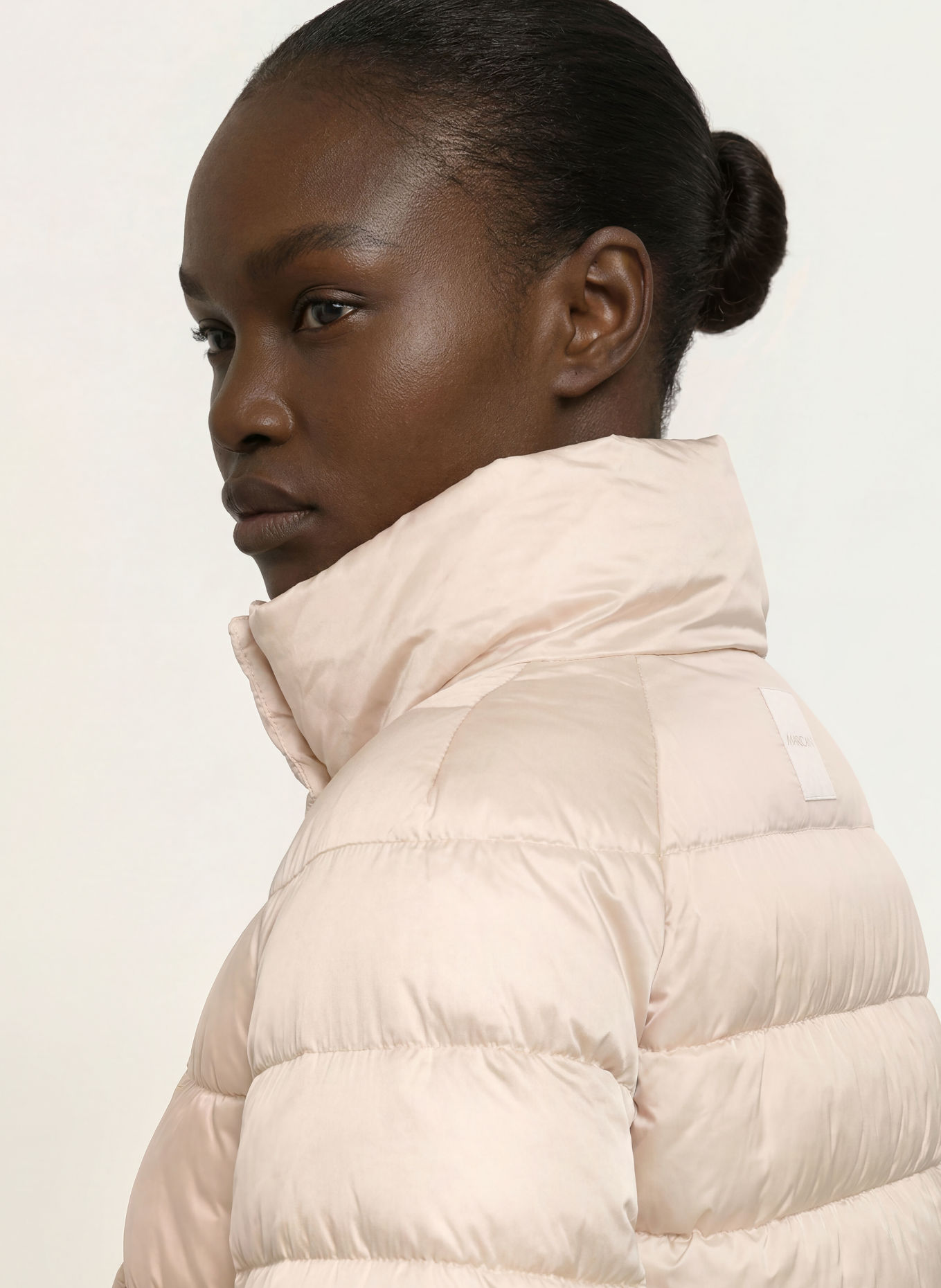MARC CAIN Quilted jacket: 133 oat milk